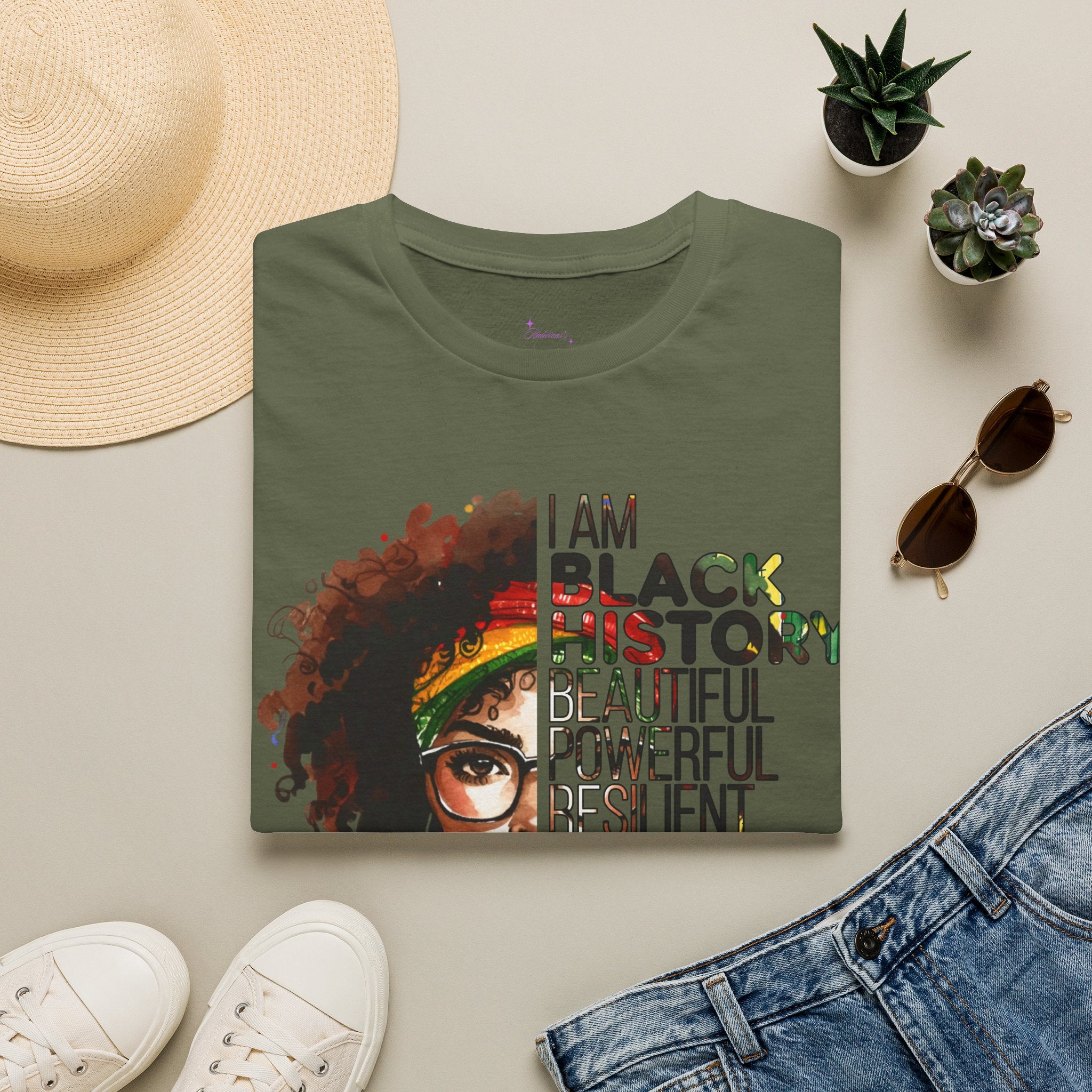 “I Am Black History: Beautiful, Powerful, Resilient” Tee