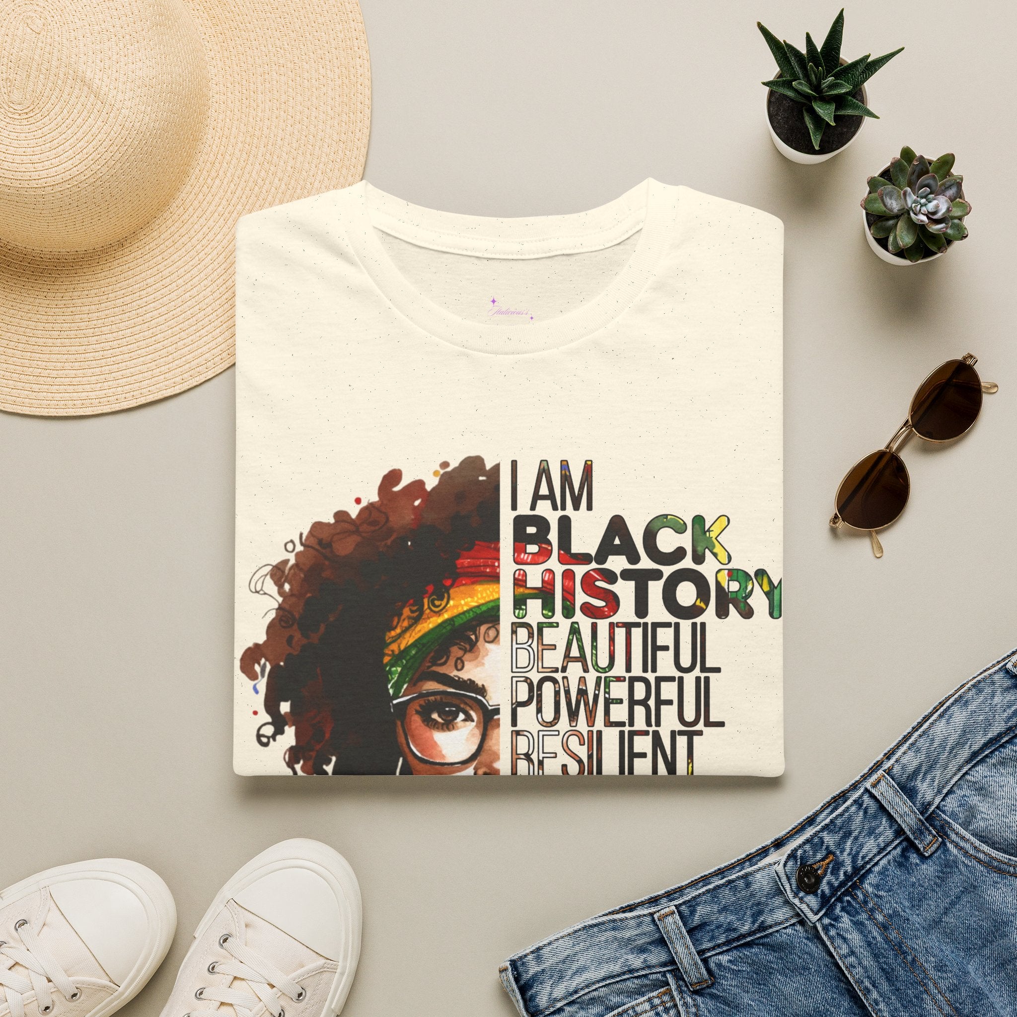 “I Am Black History: Beautiful, Powerful, Resilient” Tee