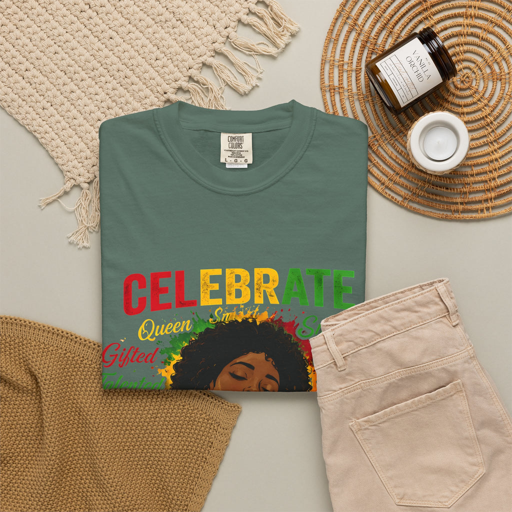Juneteenth Celebration T-Shirt — Celebrate Juneteenth with Afrocentric Art & Empowering Words