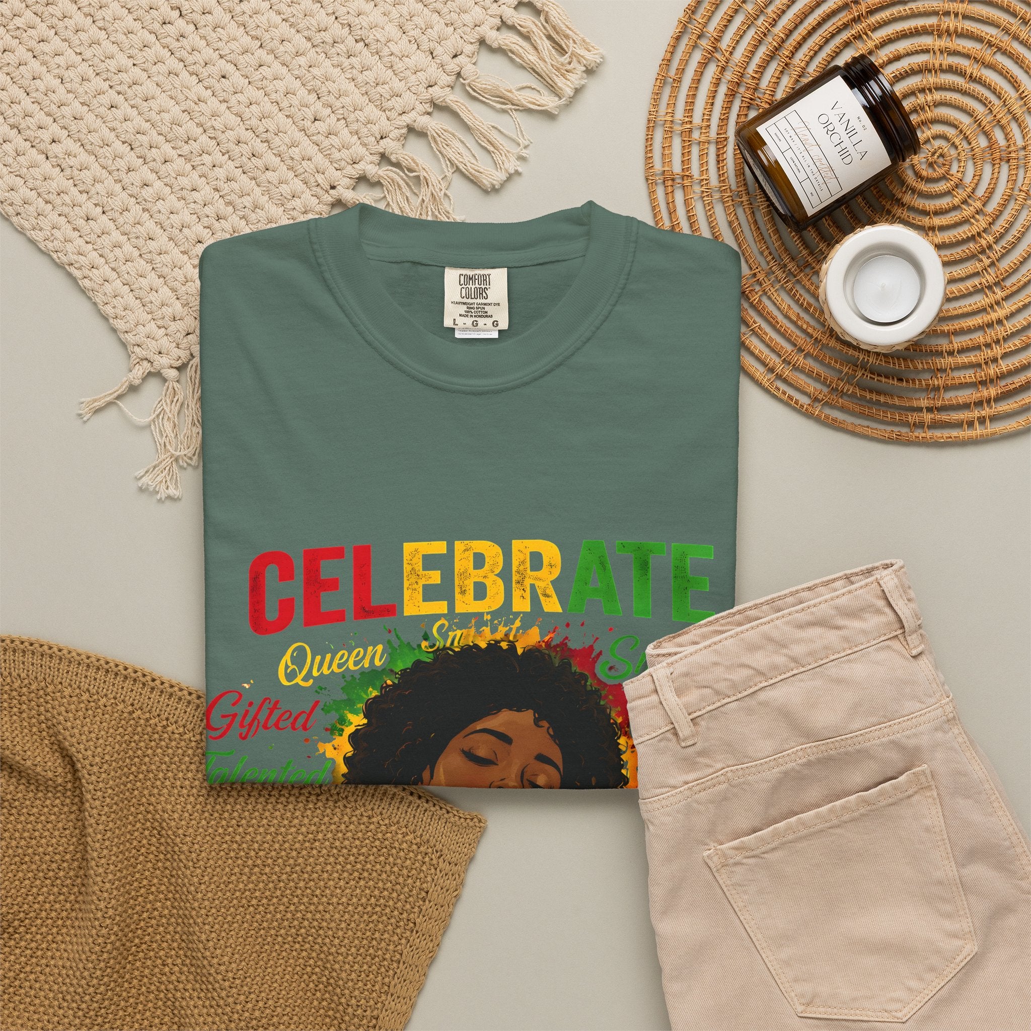 Juneteenth Celebration T-Shirt — Celebrate Juneteenth with Afrocentric Art & Empowering Words