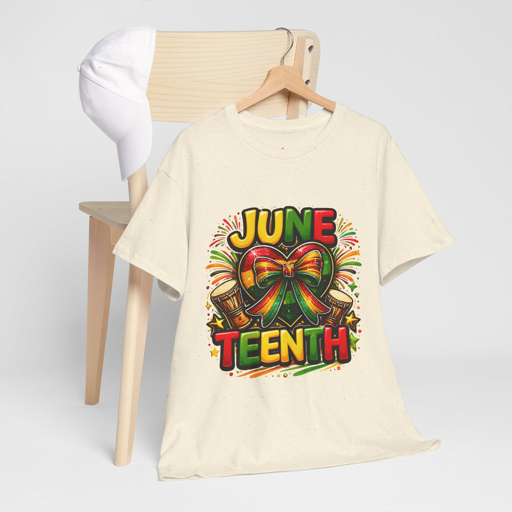Juneteenth Celebration Ribbon & Drum Tee