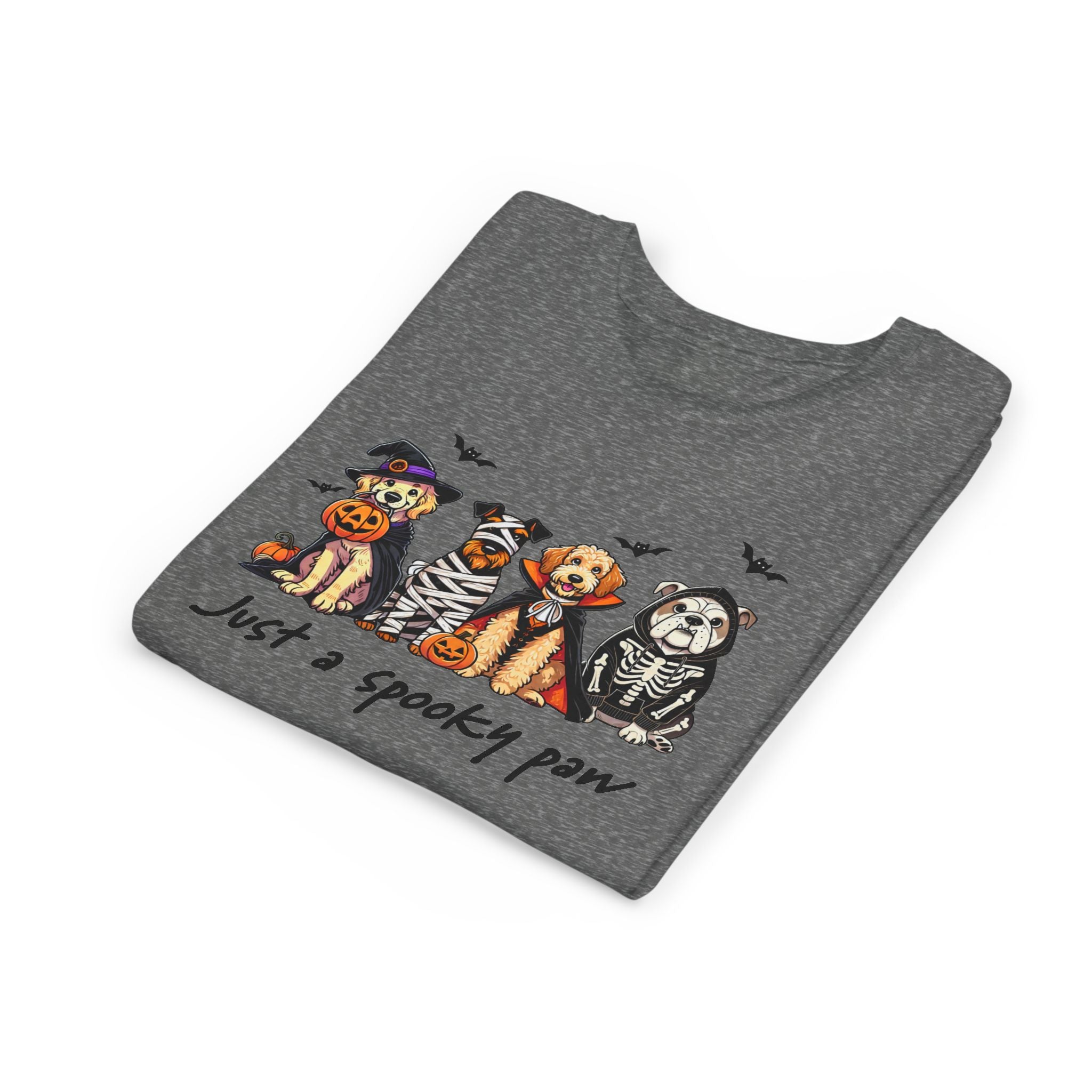 Spooky Paw Halloween Youth Tee