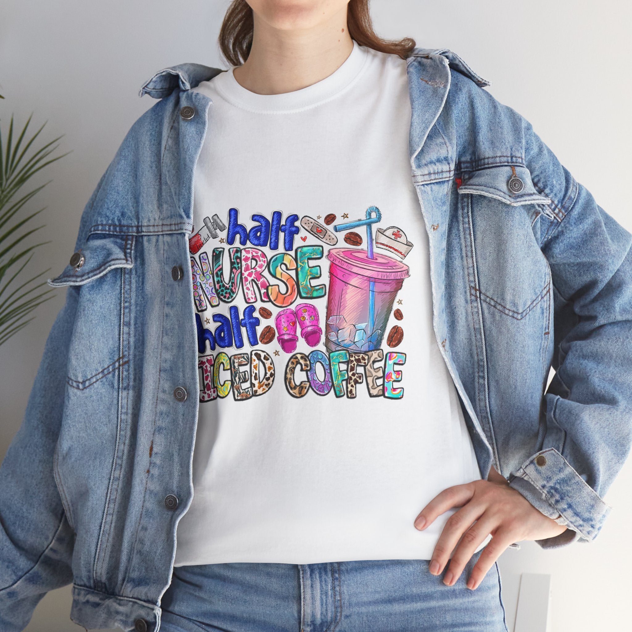 Half Nurse - Half Iced Coffee Tee