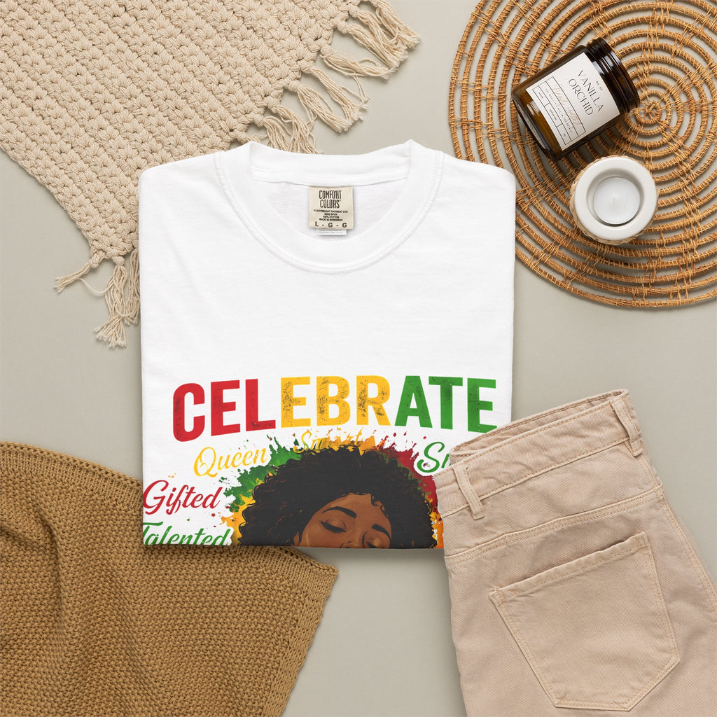 Juneteenth Celebration T-Shirt — Celebrate Juneteenth with Afrocentric Art & Empowering Words
