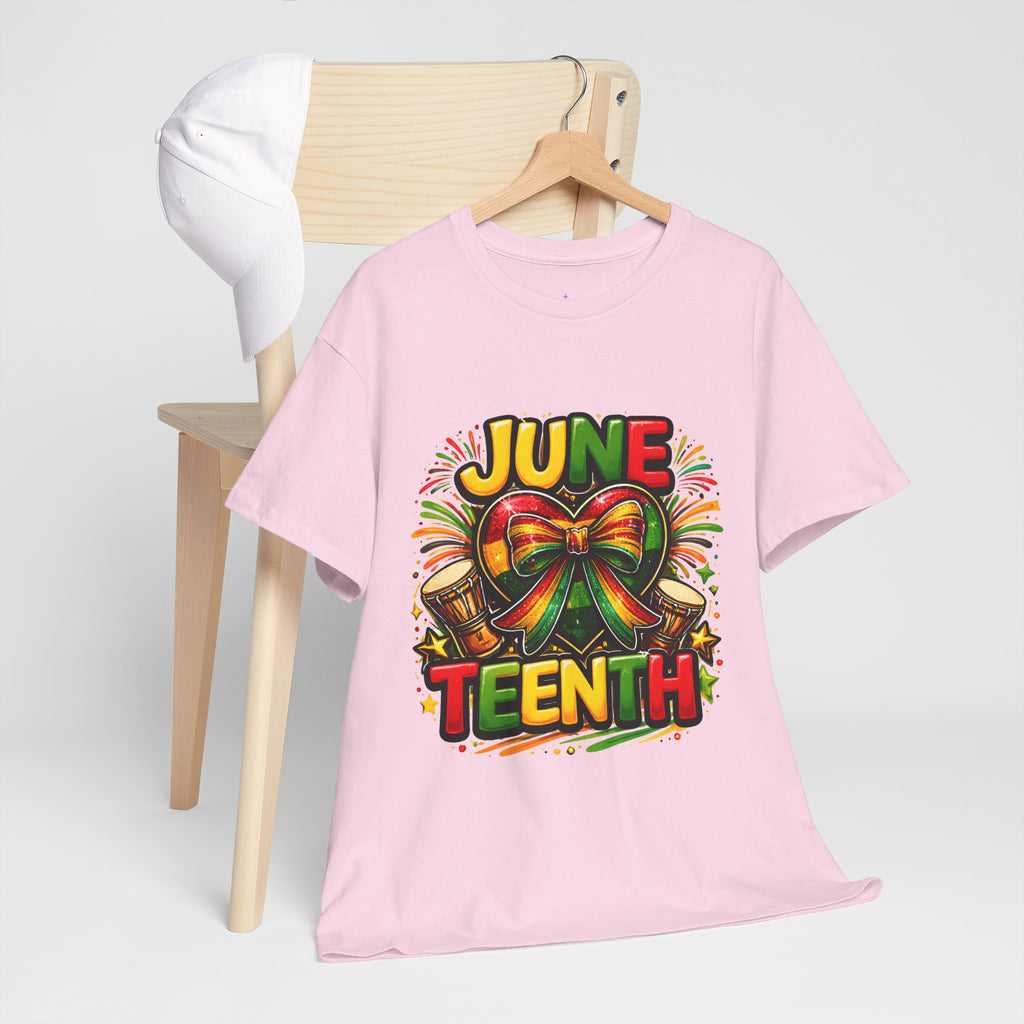 Juneteenth Celebration Ribbon & Drum Tee