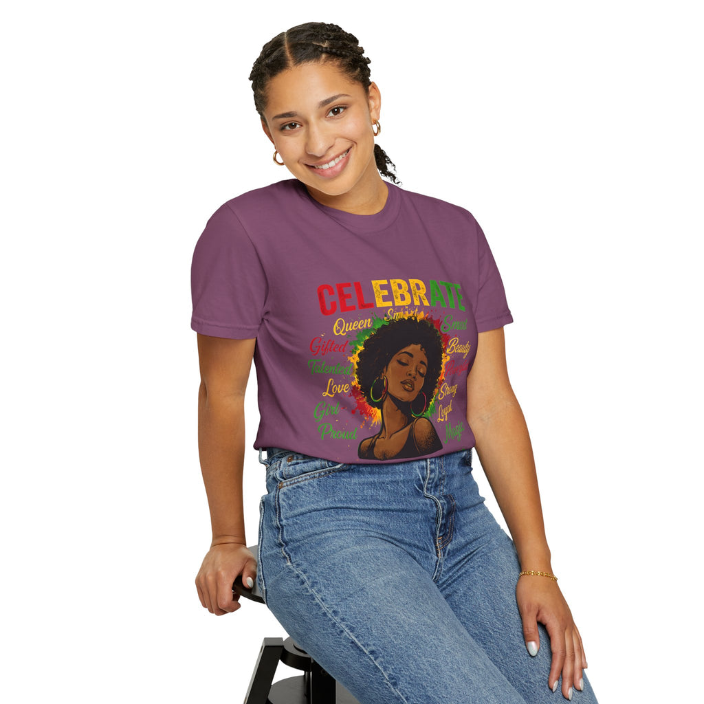 Juneteenth Celebration T-Shirt — Celebrate Juneteenth with Afrocentric Art & Empowering Words