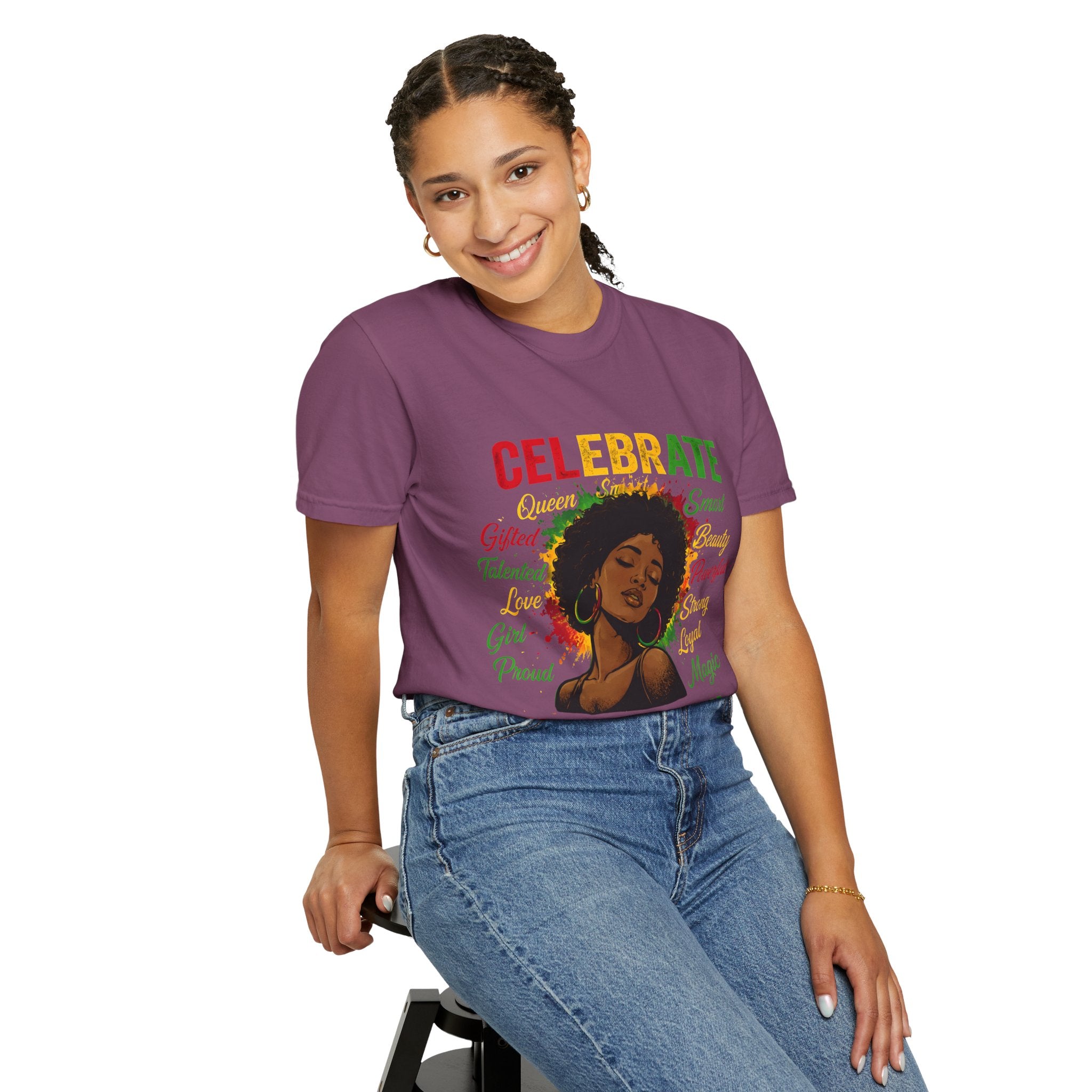 Juneteenth Celebration T-Shirt — Celebrate Juneteenth with Afrocentric Art & Empowering Words