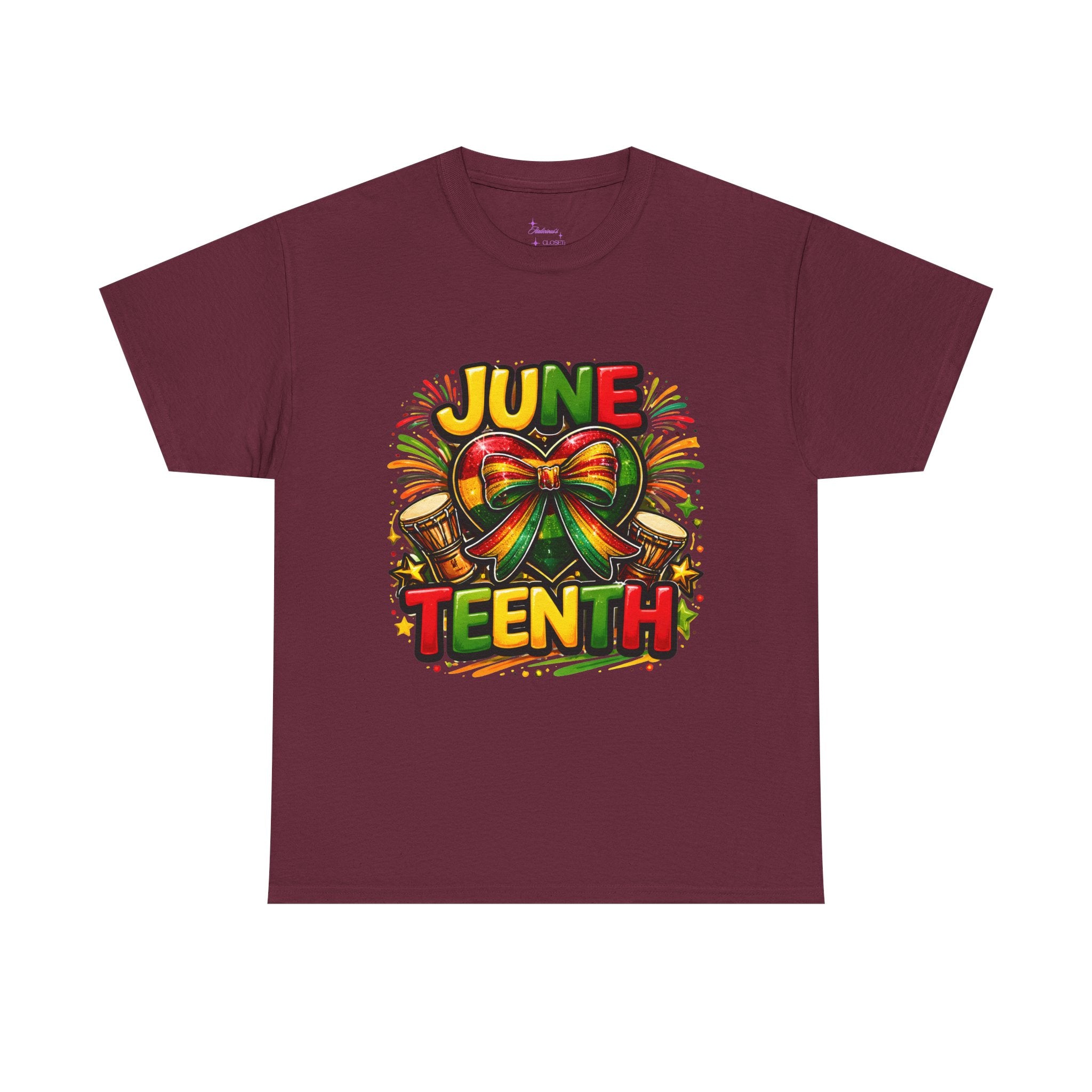 Juneteenth Celebration Ribbon & Drum Tee
