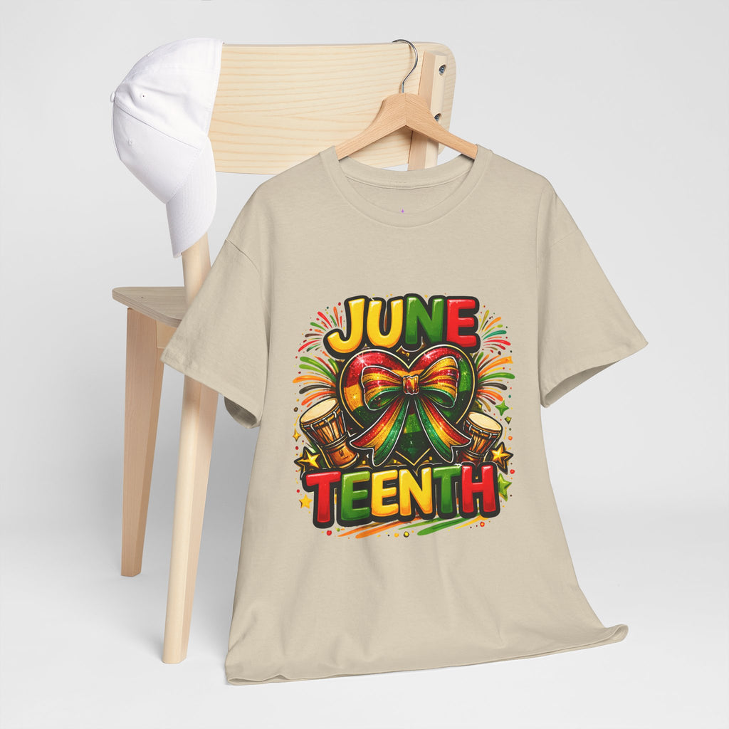 Juneteenth Celebration Ribbon & Drum Tee