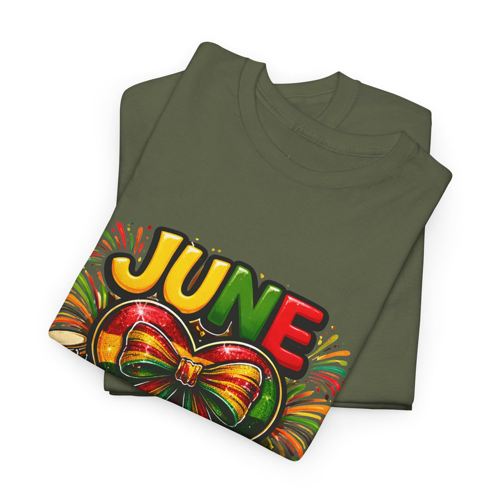 Juneteenth Celebration Ribbon & Drum Tee