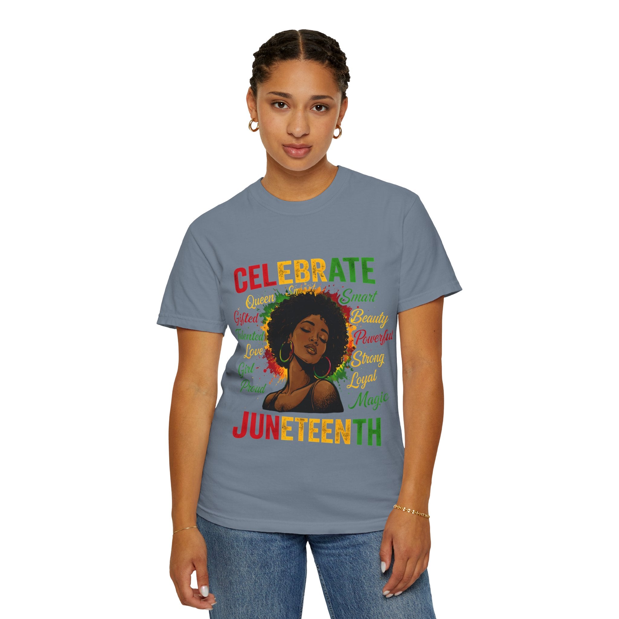 Juneteenth Celebration T-Shirt — Celebrate Juneteenth with Afrocentric Art & Empowering Words