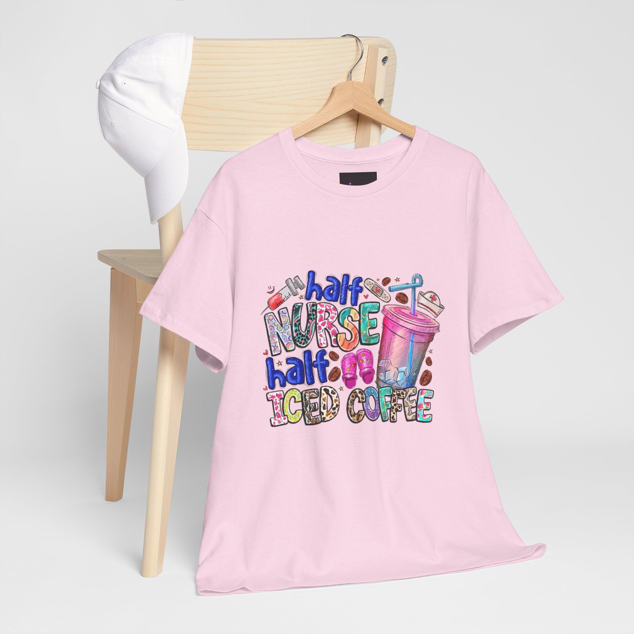 Half Nurse - Half Iced Coffee Tee