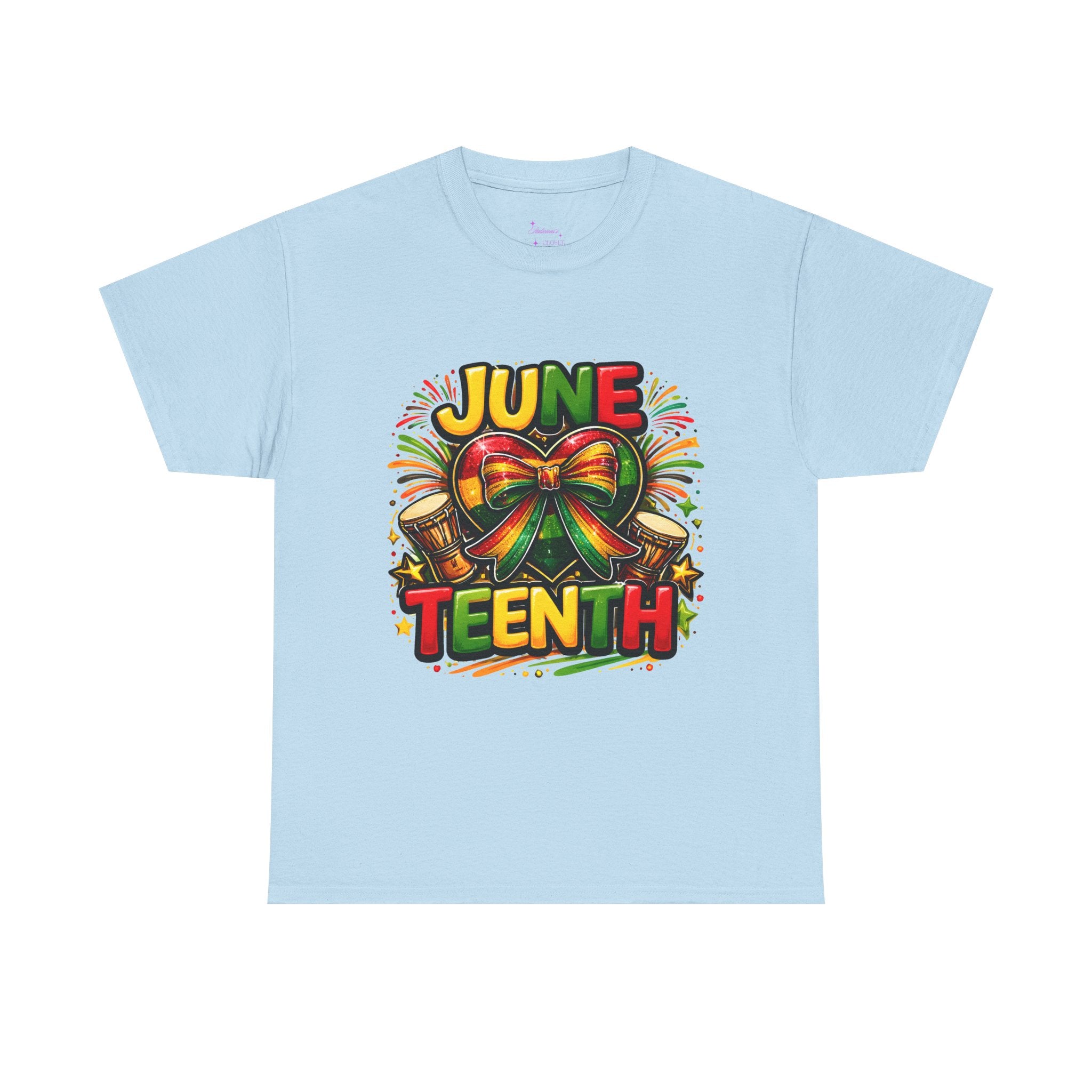 Juneteenth Celebration Ribbon & Drum Tee