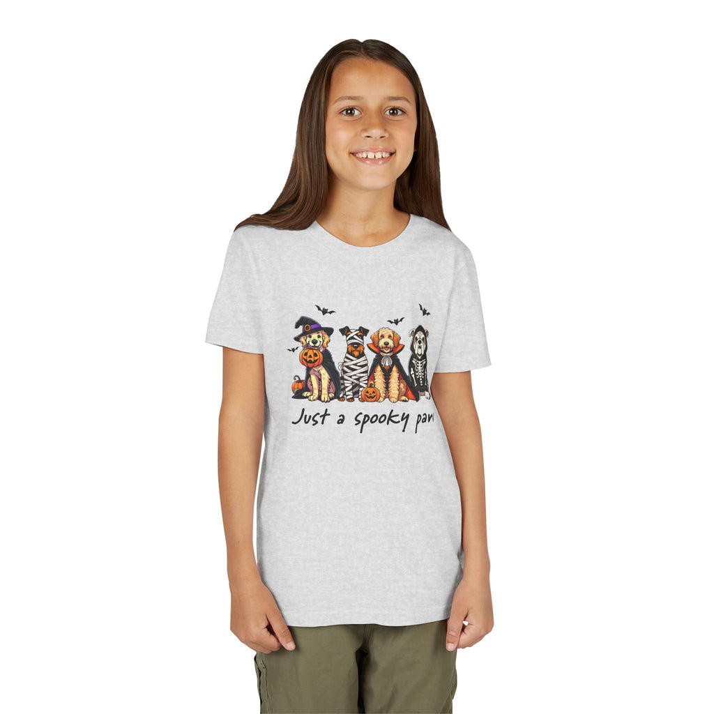 Spooky Paw Halloween Youth Tee