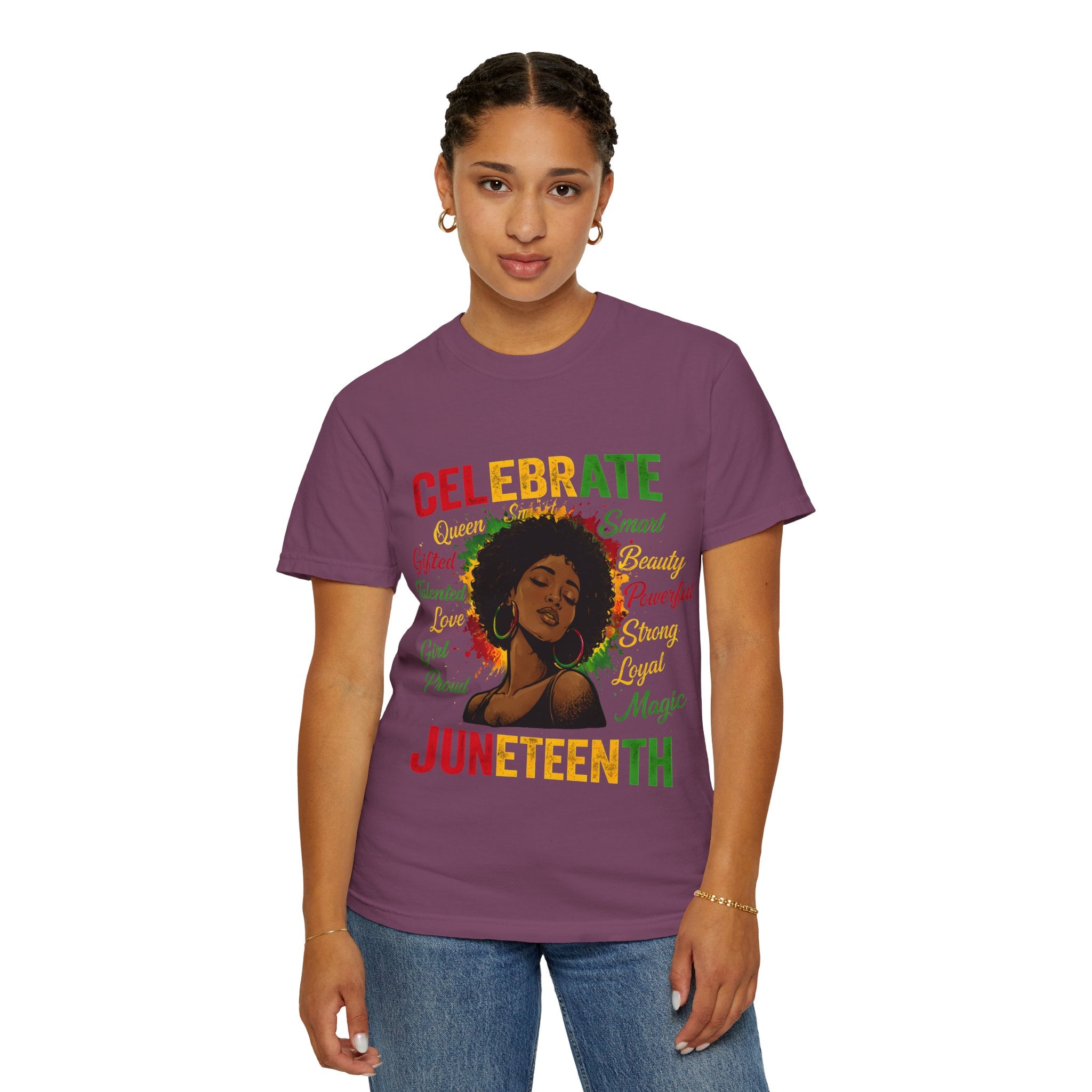 Juneteenth Celebration T-Shirt — Celebrate Juneteenth with Afrocentric Art & Empowering Words