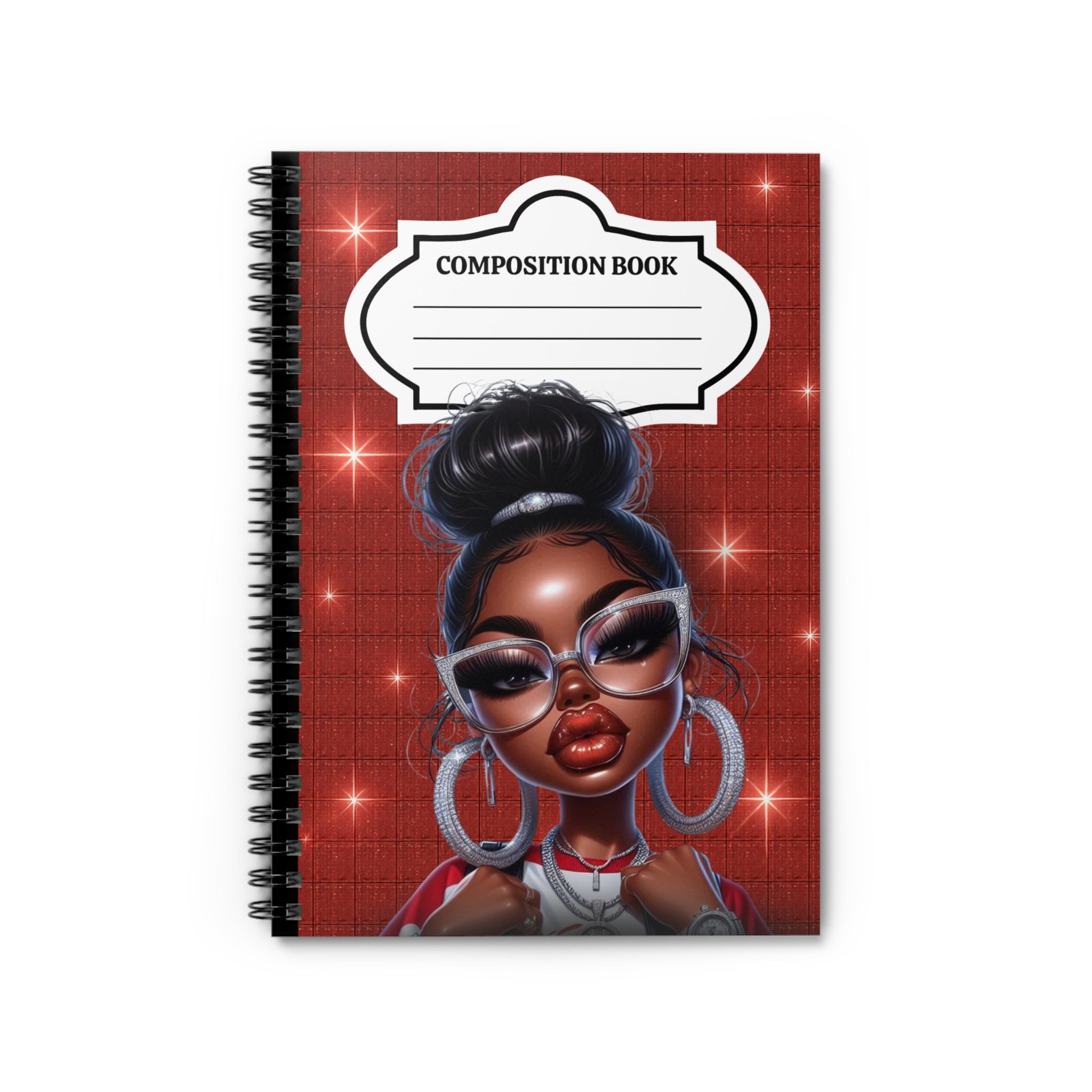 Red Bun Composition Notebook