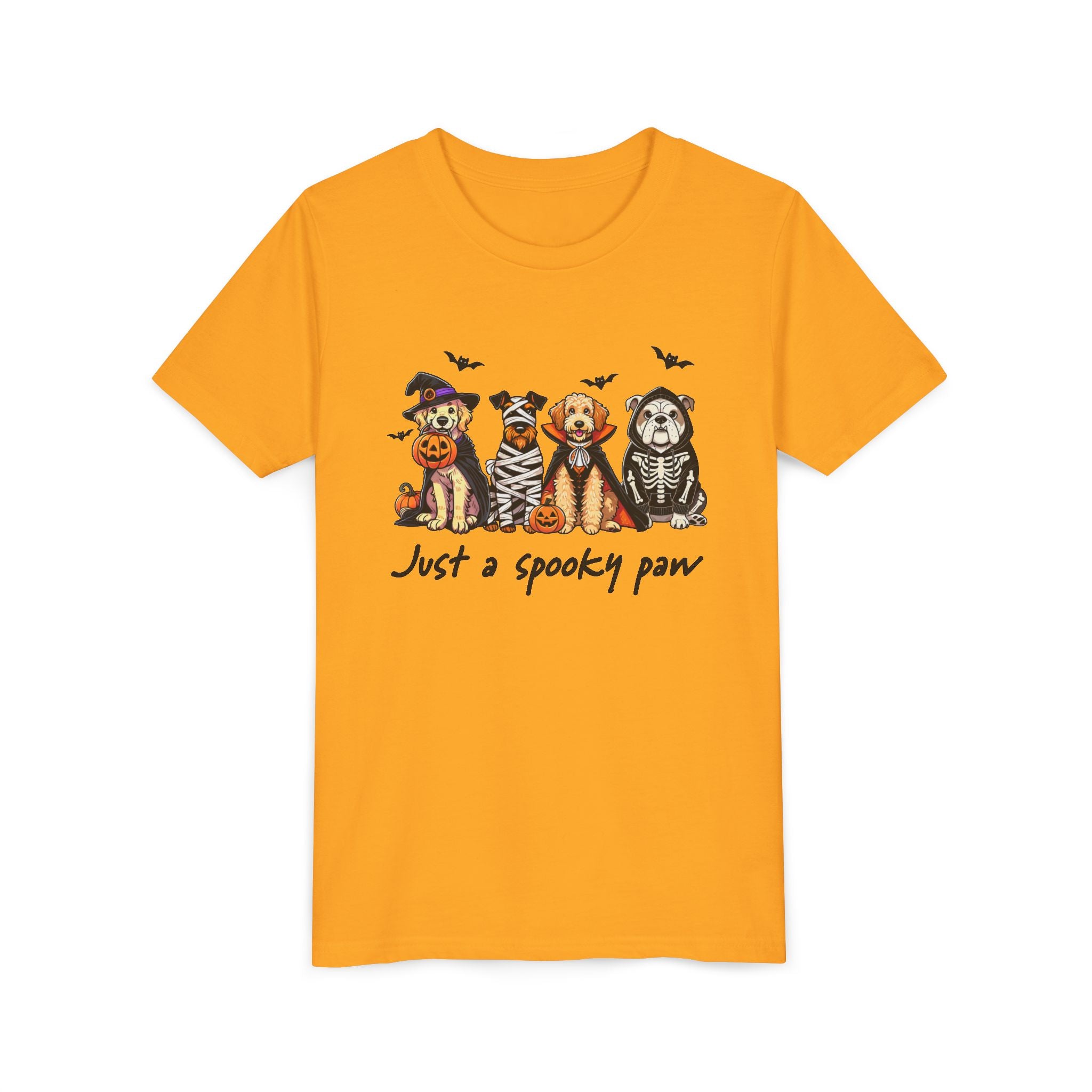 Spooky Paw Halloween Youth Tee