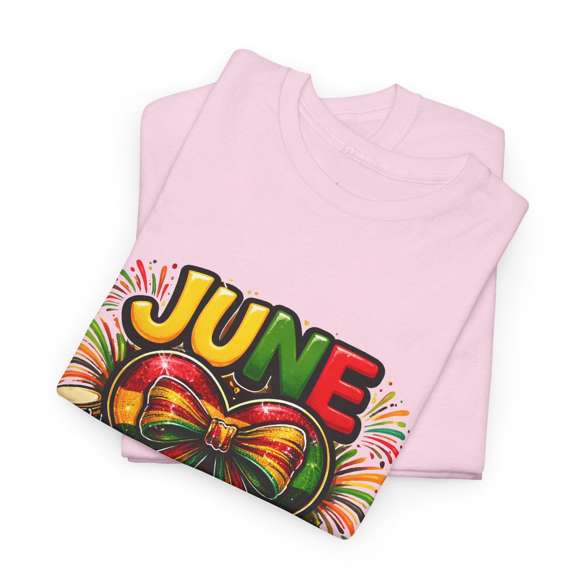 Juneteenth Celebration Ribbon & Drum Tee