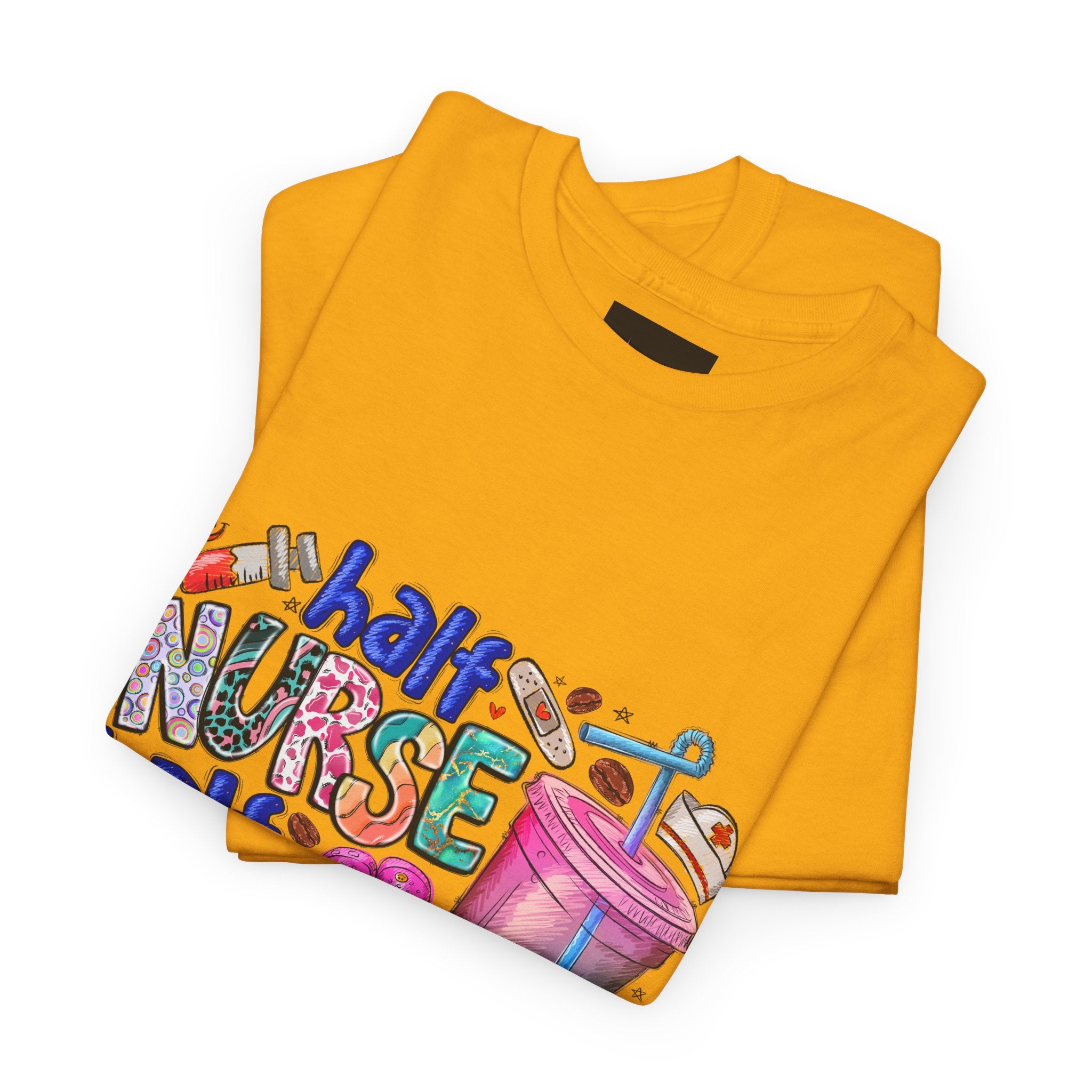 Half Nurse - Half Iced Coffee Tee