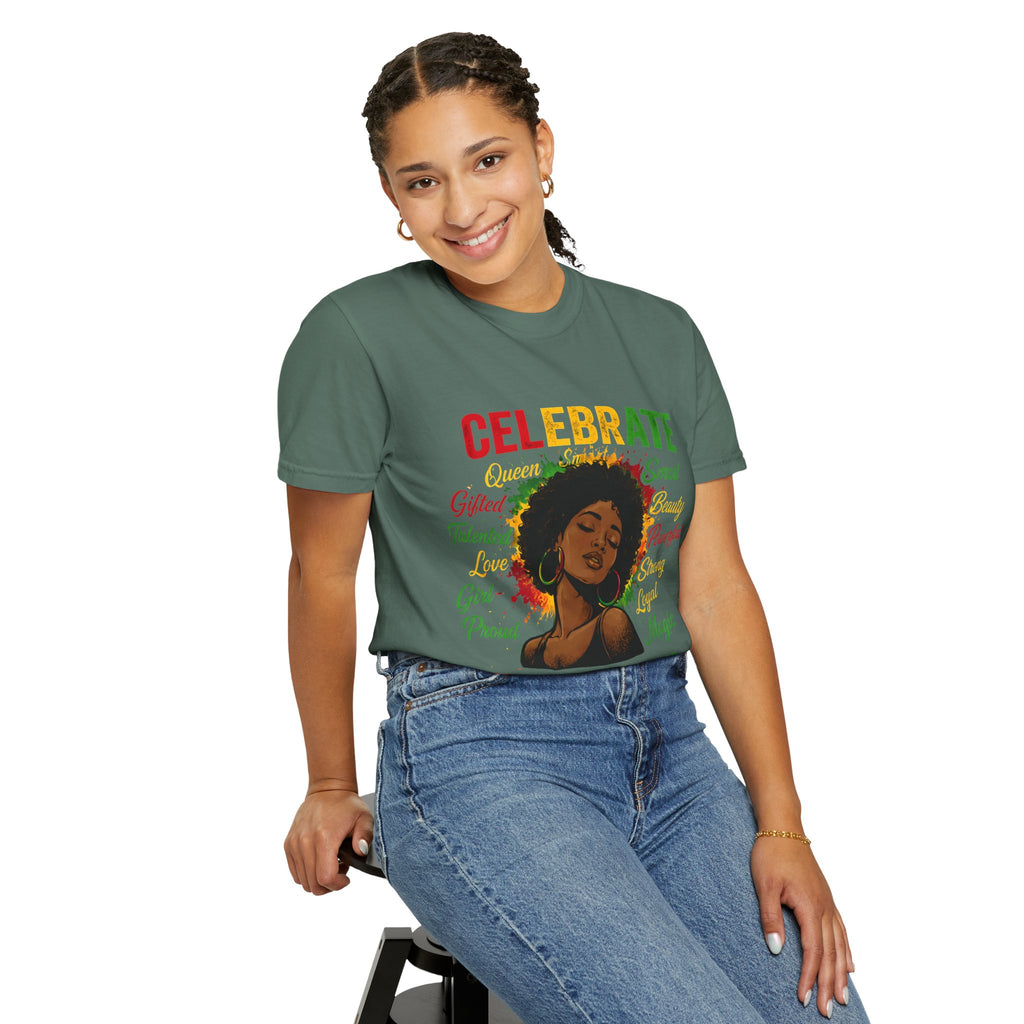 Juneteenth Celebration T-Shirt — Celebrate Juneteenth with Afrocentric Art & Empowering Words