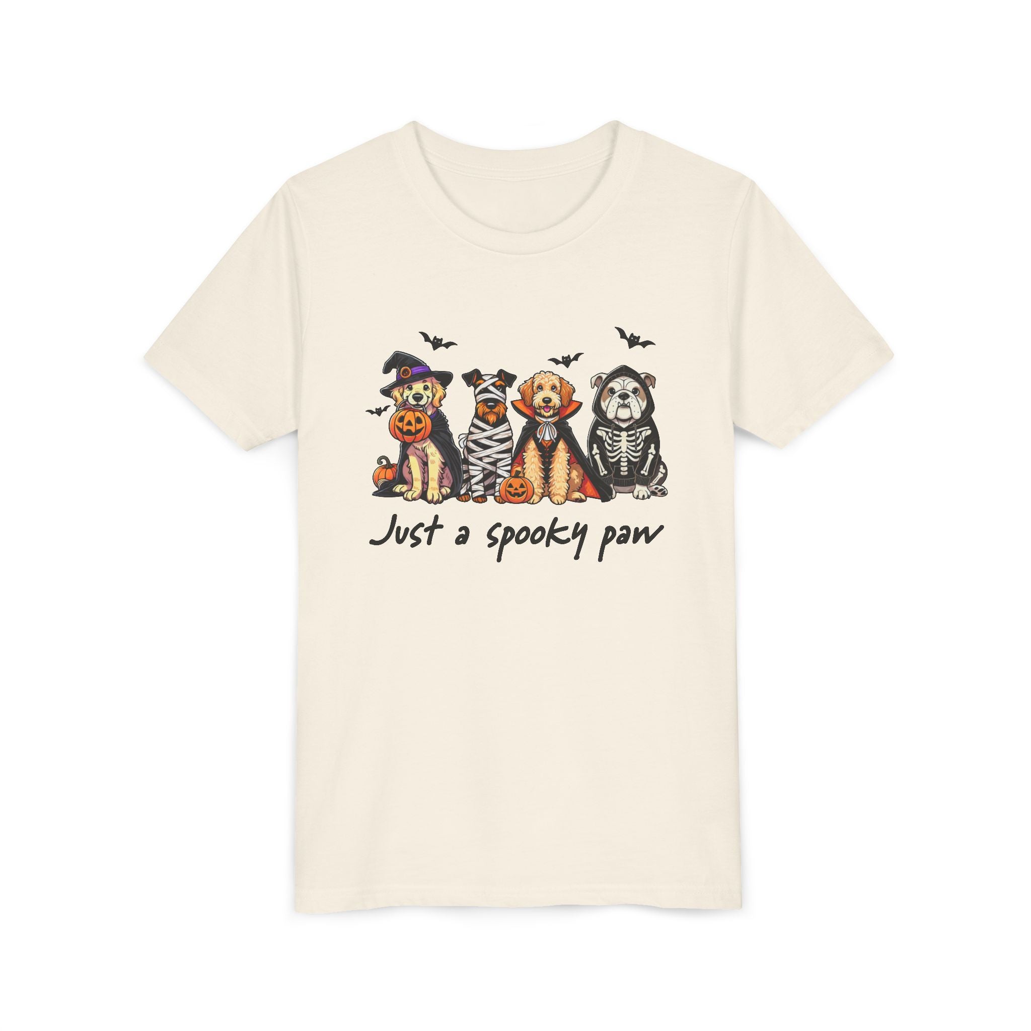 Spooky Paw Halloween Youth Tee