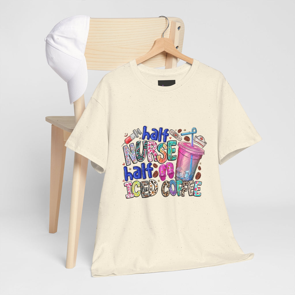 Half Nurse - Half Iced Coffee Tee