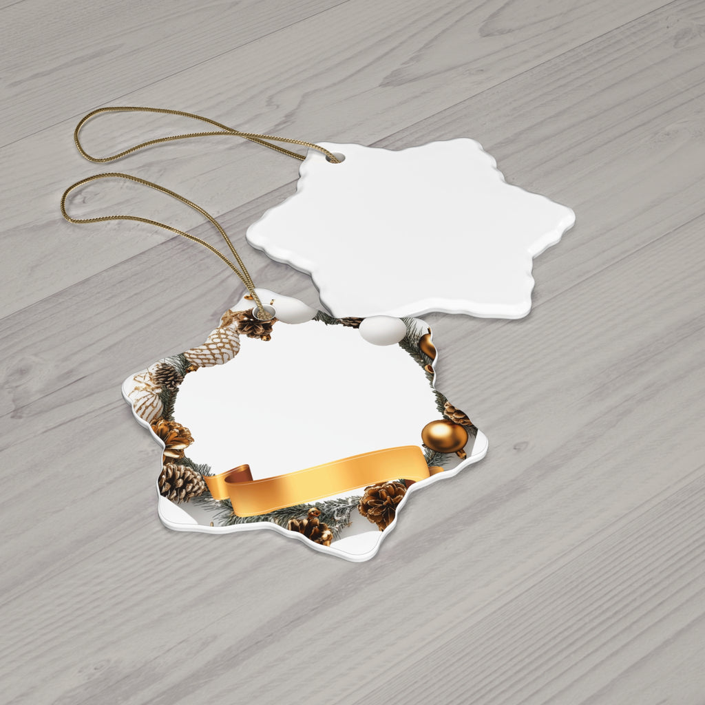 Pinecone & Gold Ribbon