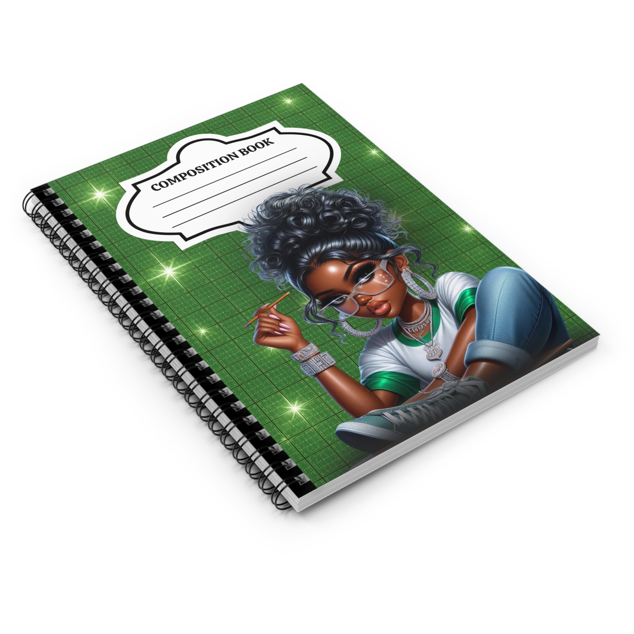 Bun Money Green Composition Notebook