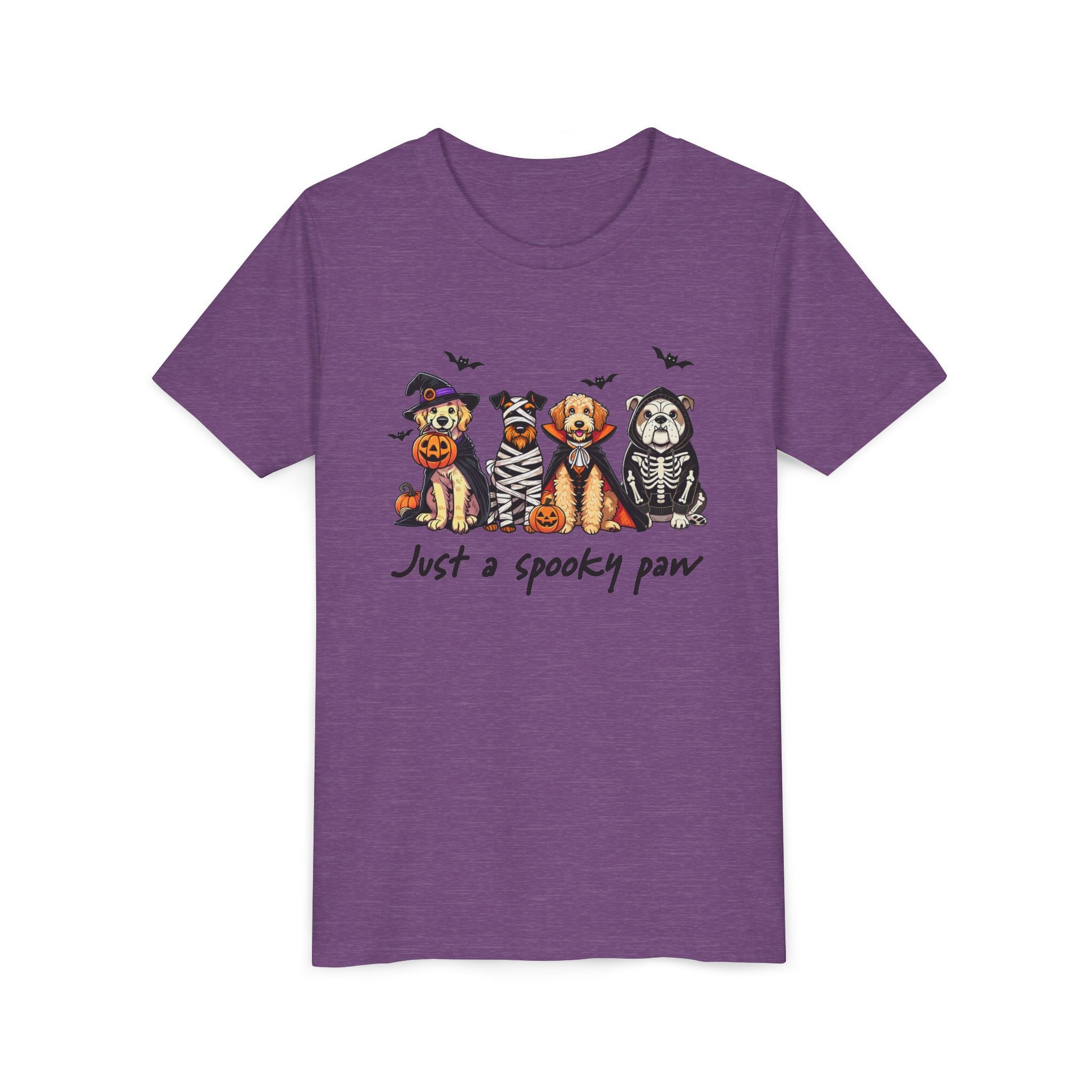 Spooky Paw Halloween Youth Tee