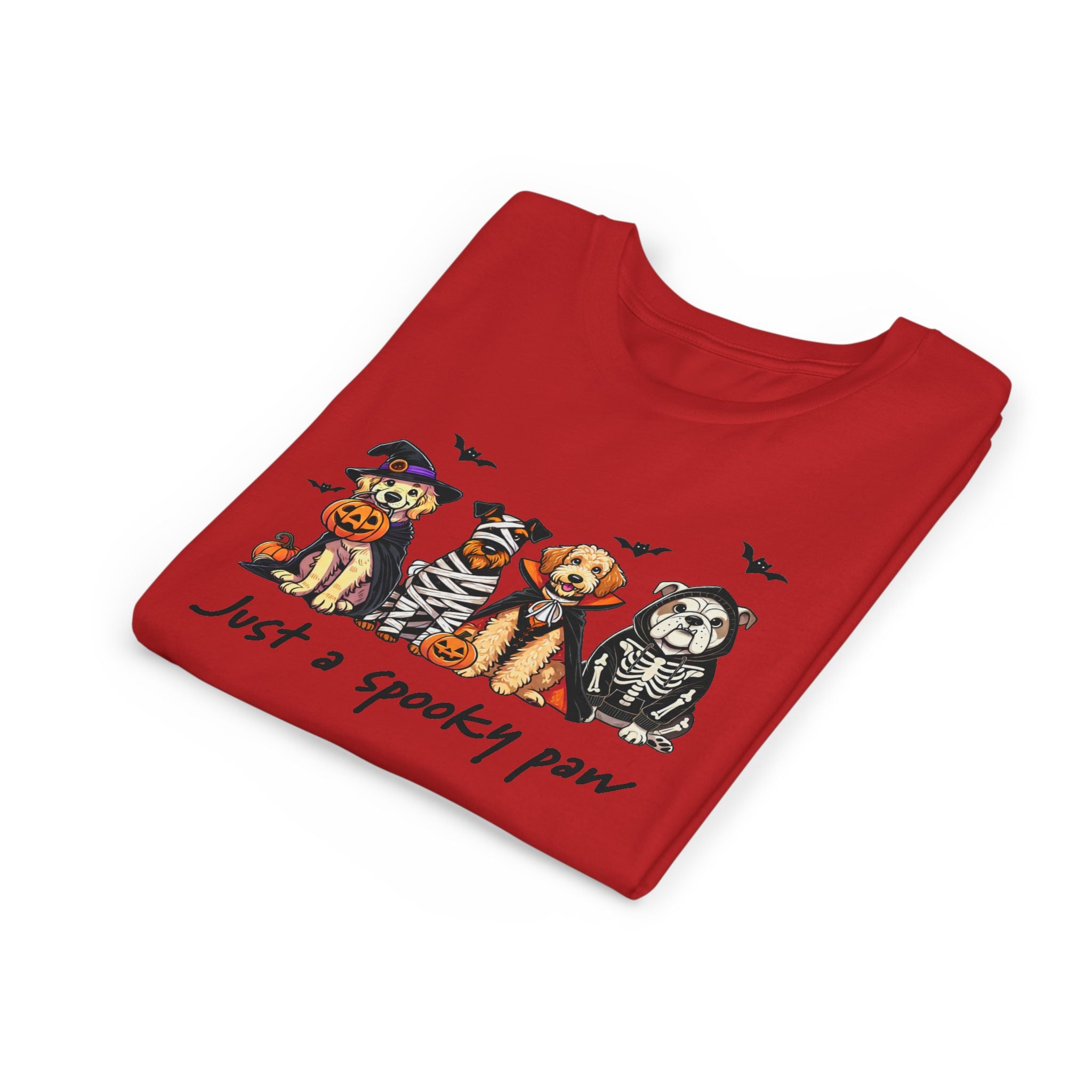 Spooky Paw Halloween Youth Tee