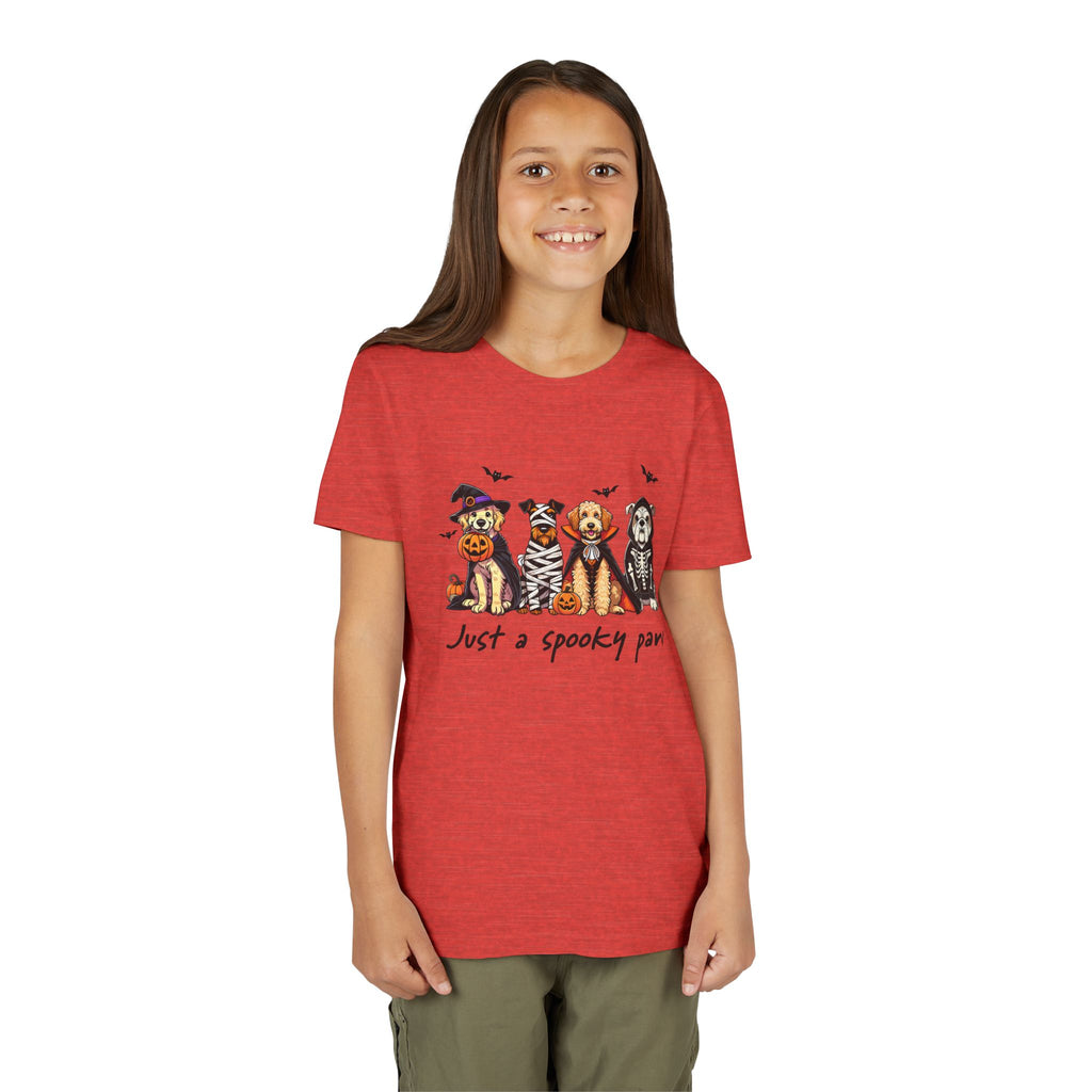 Spooky Paw Halloween Youth Tee