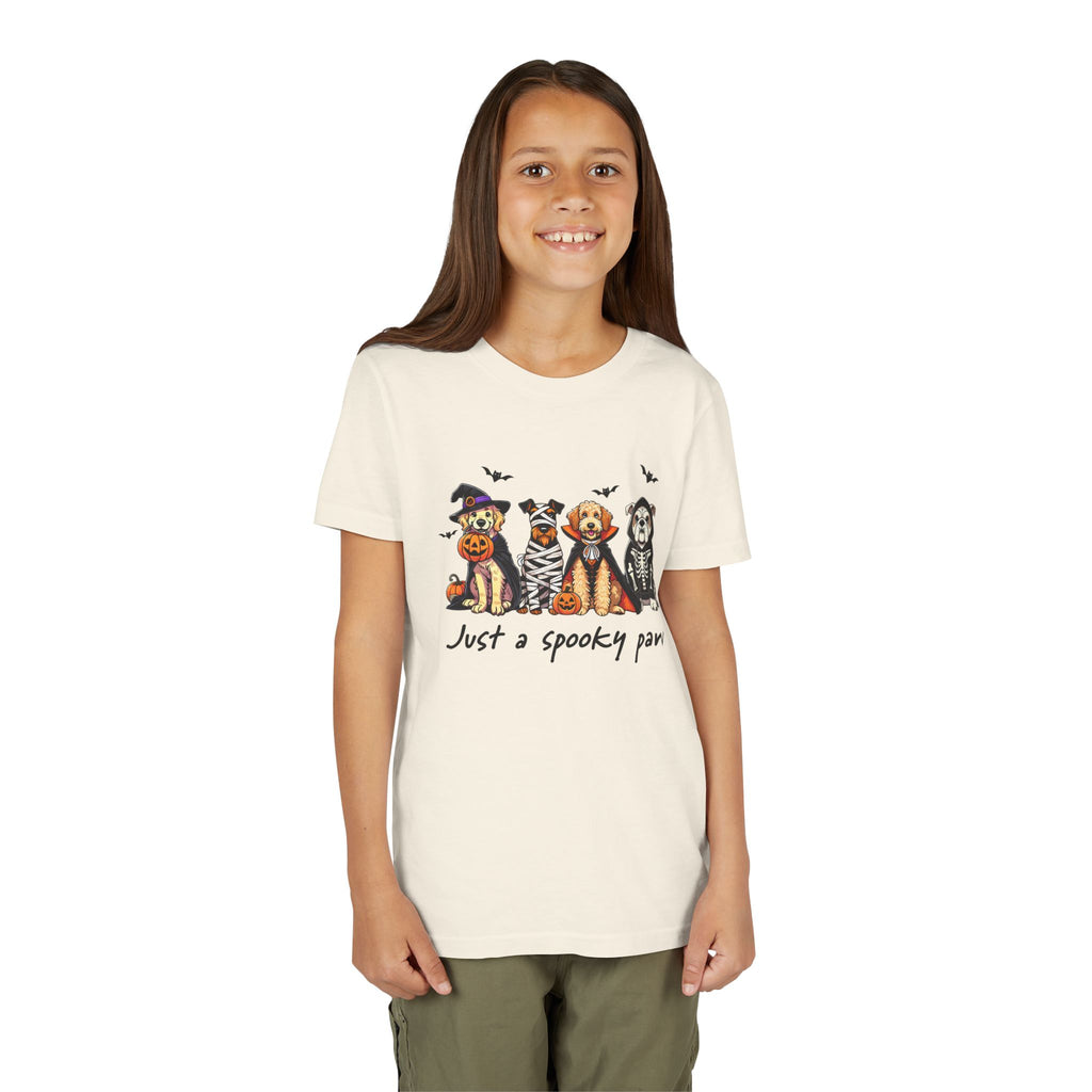 Spooky Paw Halloween Youth Tee