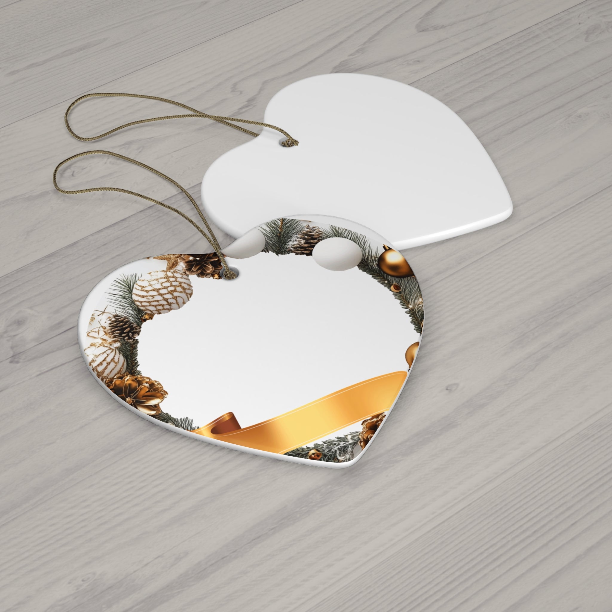 Pinecone & Gold Ribbon