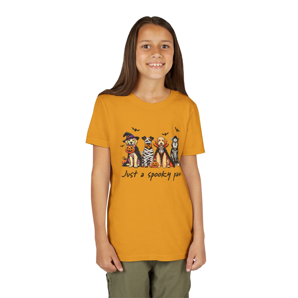 Spooky Paw Halloween Youth Tee