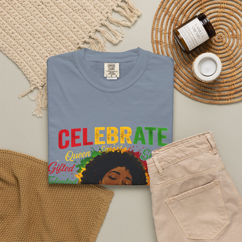 Juneteenth Celebration T-Shirt — Celebrate Juneteenth with Afrocentric Art & Empowering Words