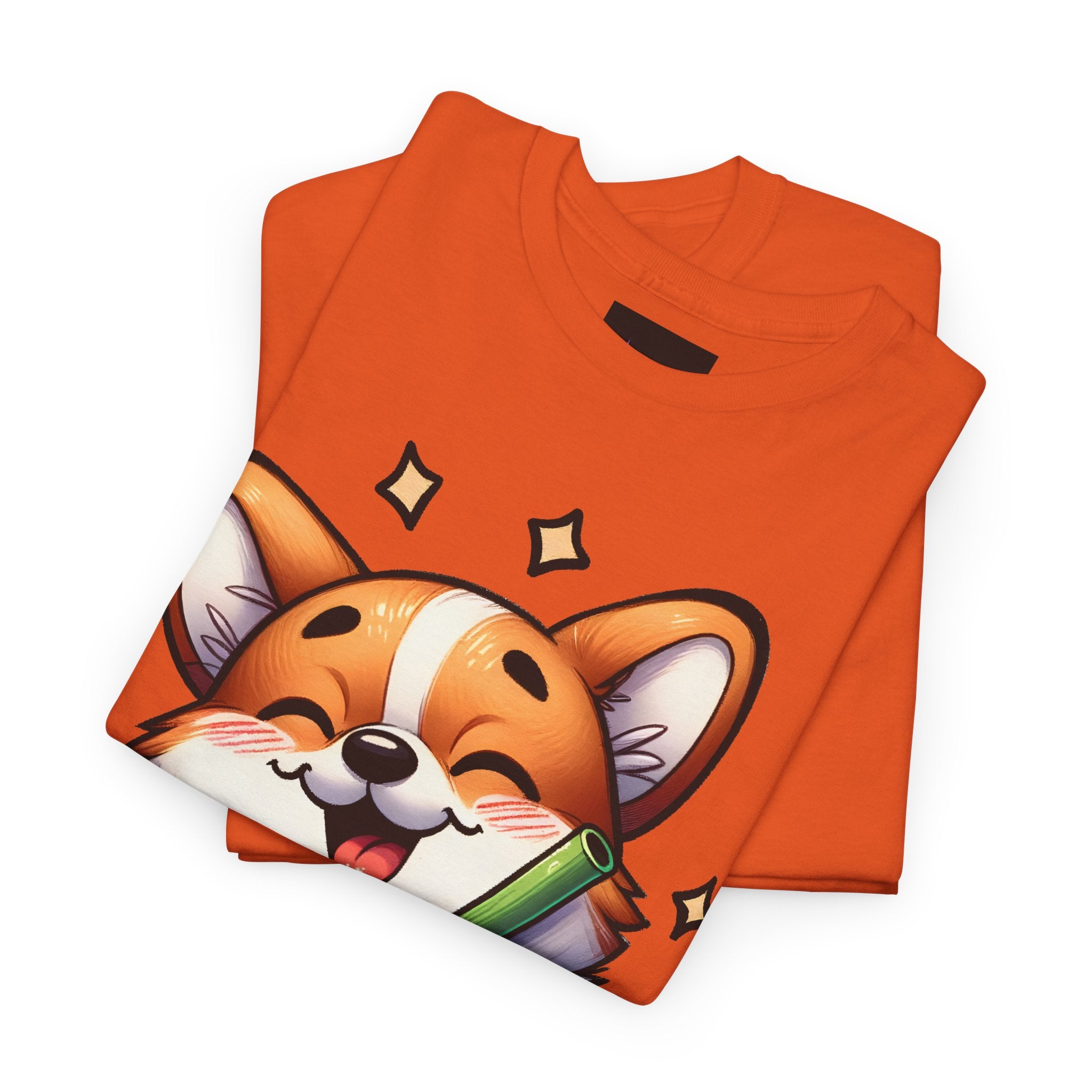 Corgi and it's Boba Tee