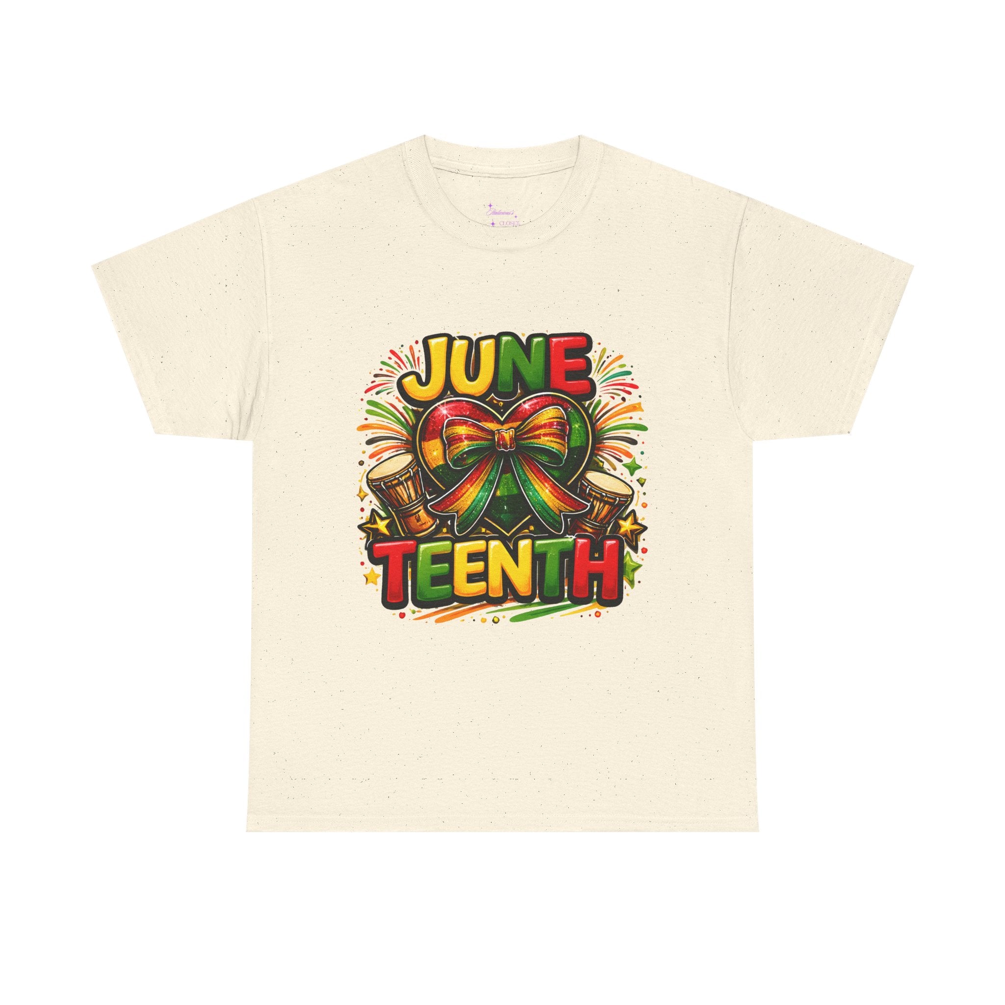 Juneteenth Celebration Ribbon & Drum Tee
