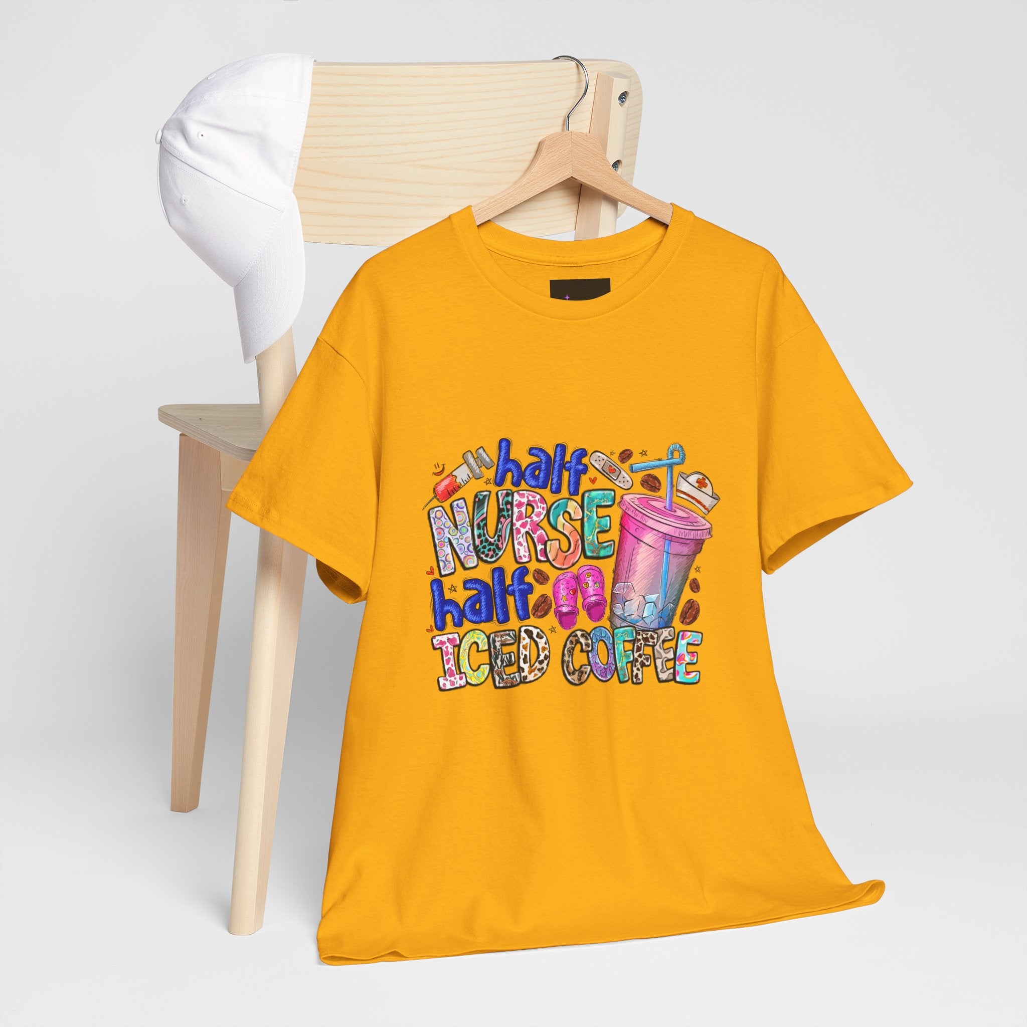 Half Nurse - Half Iced Coffee Tee