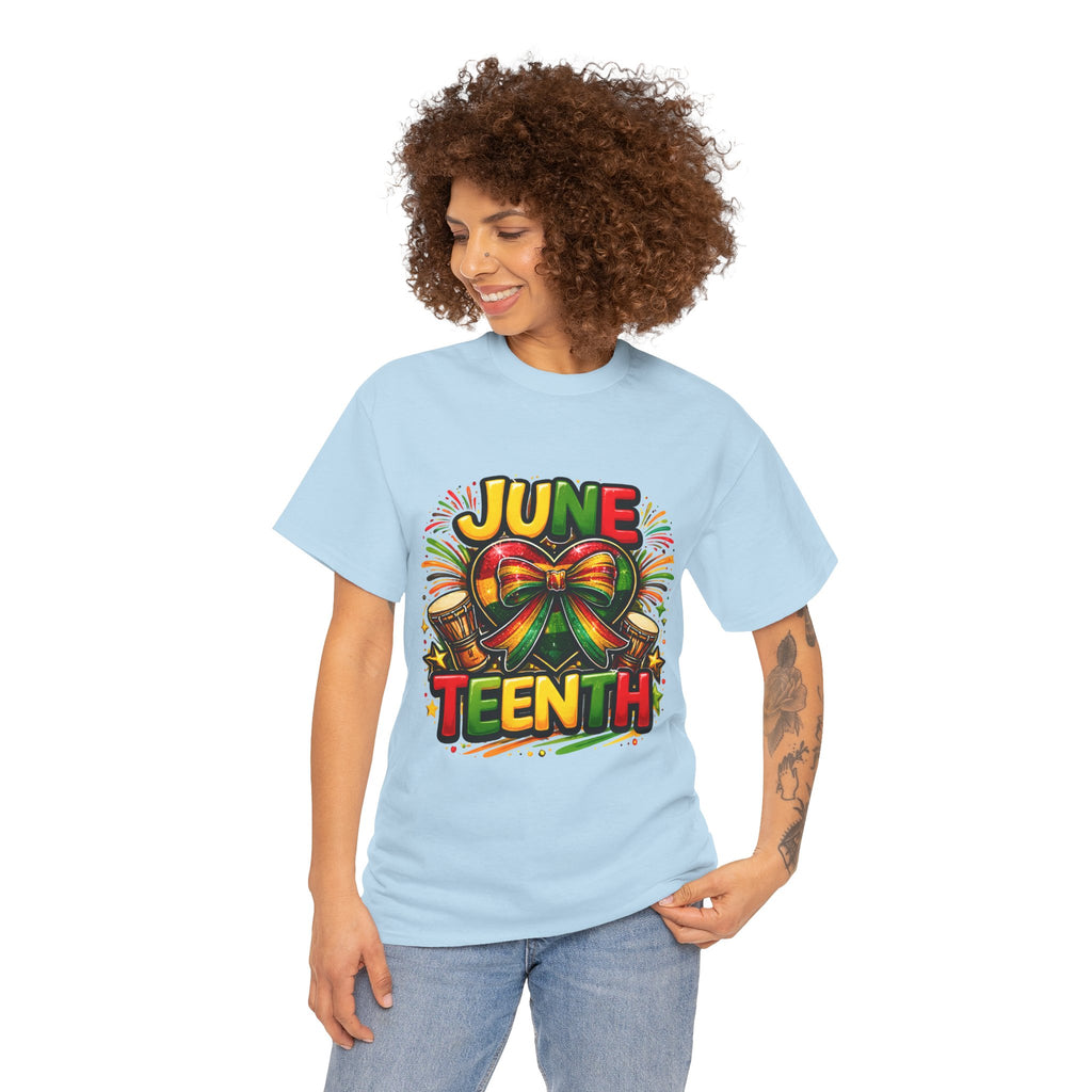 Juneteenth Celebration Ribbon & Drum Tee