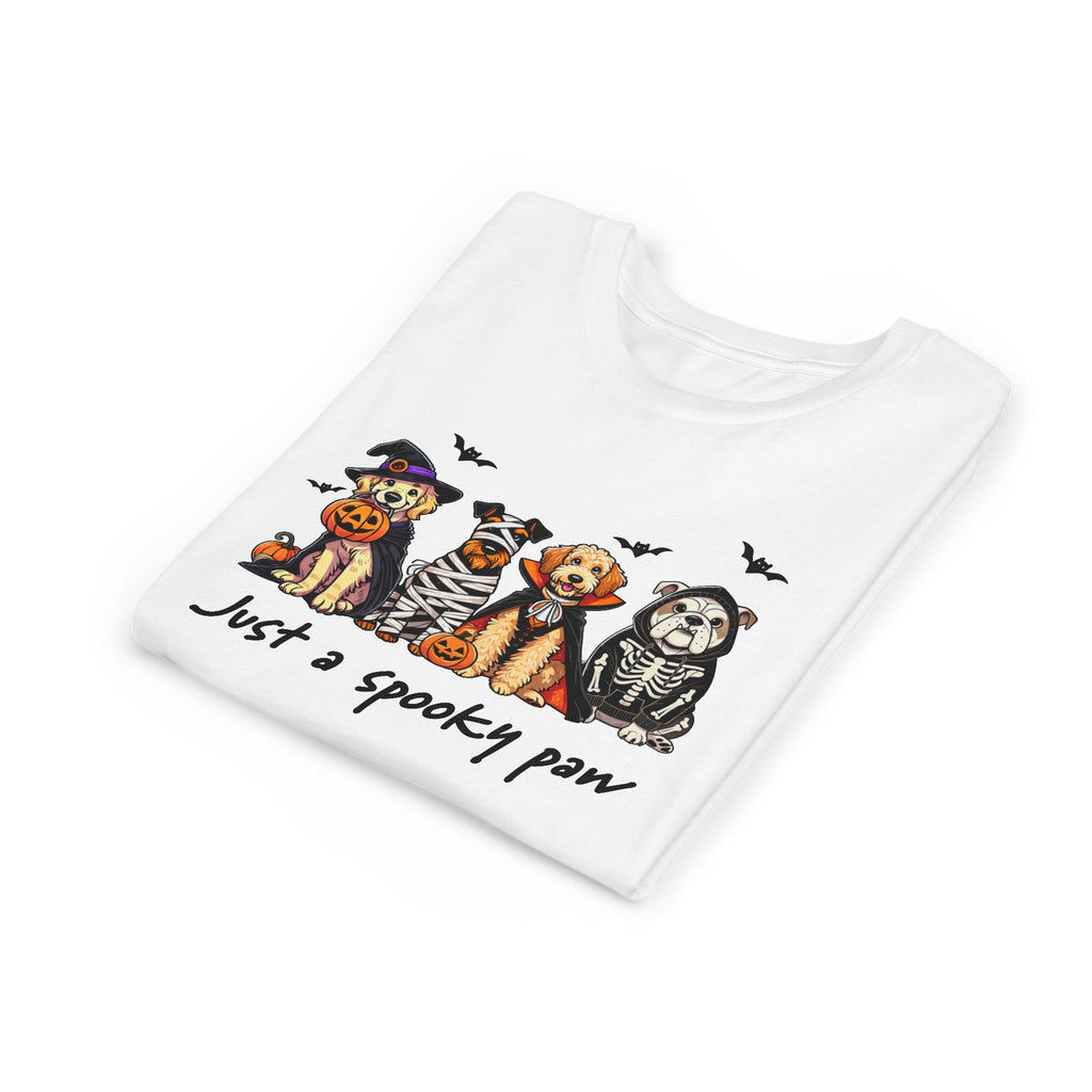 Spooky Paw Halloween Youth Tee
