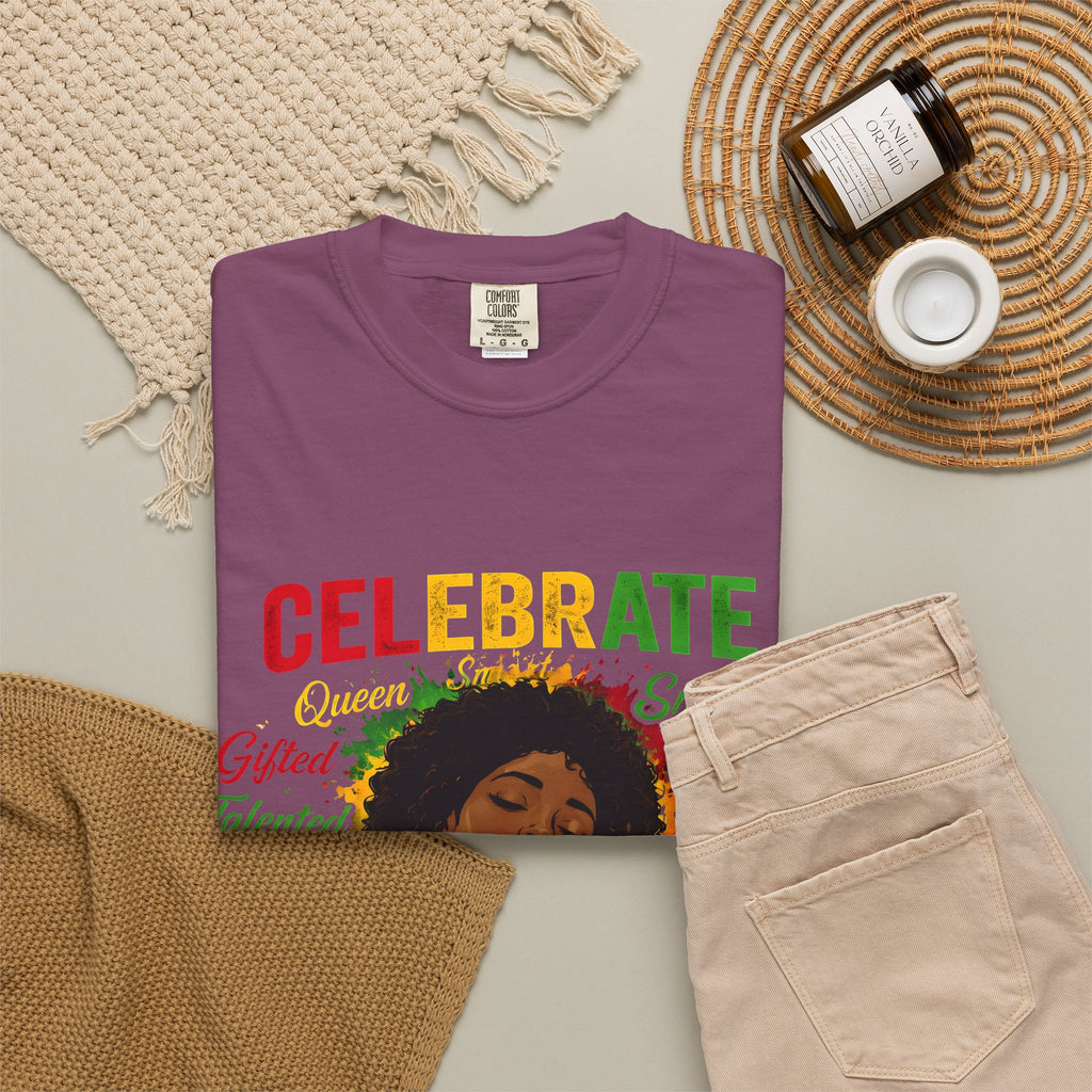 Juneteenth Celebration T-Shirt — Celebrate Juneteenth with Afrocentric Art & Empowering Words