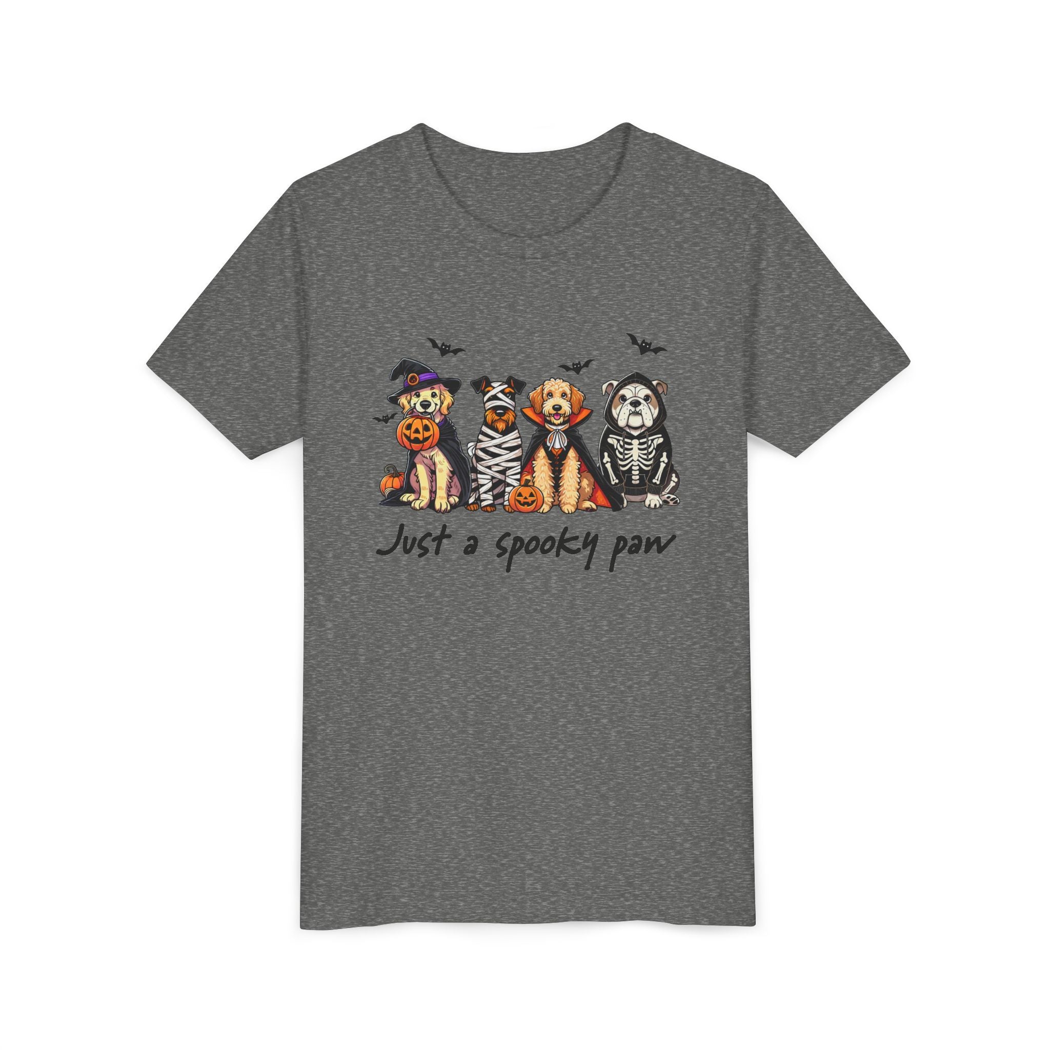 Spooky Paw Halloween Youth Tee