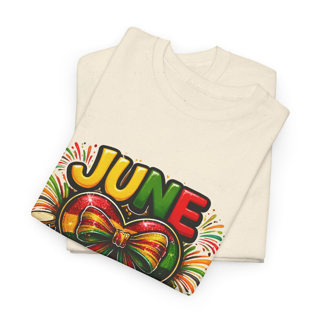Juneteenth Celebration Ribbon & Drum Tee