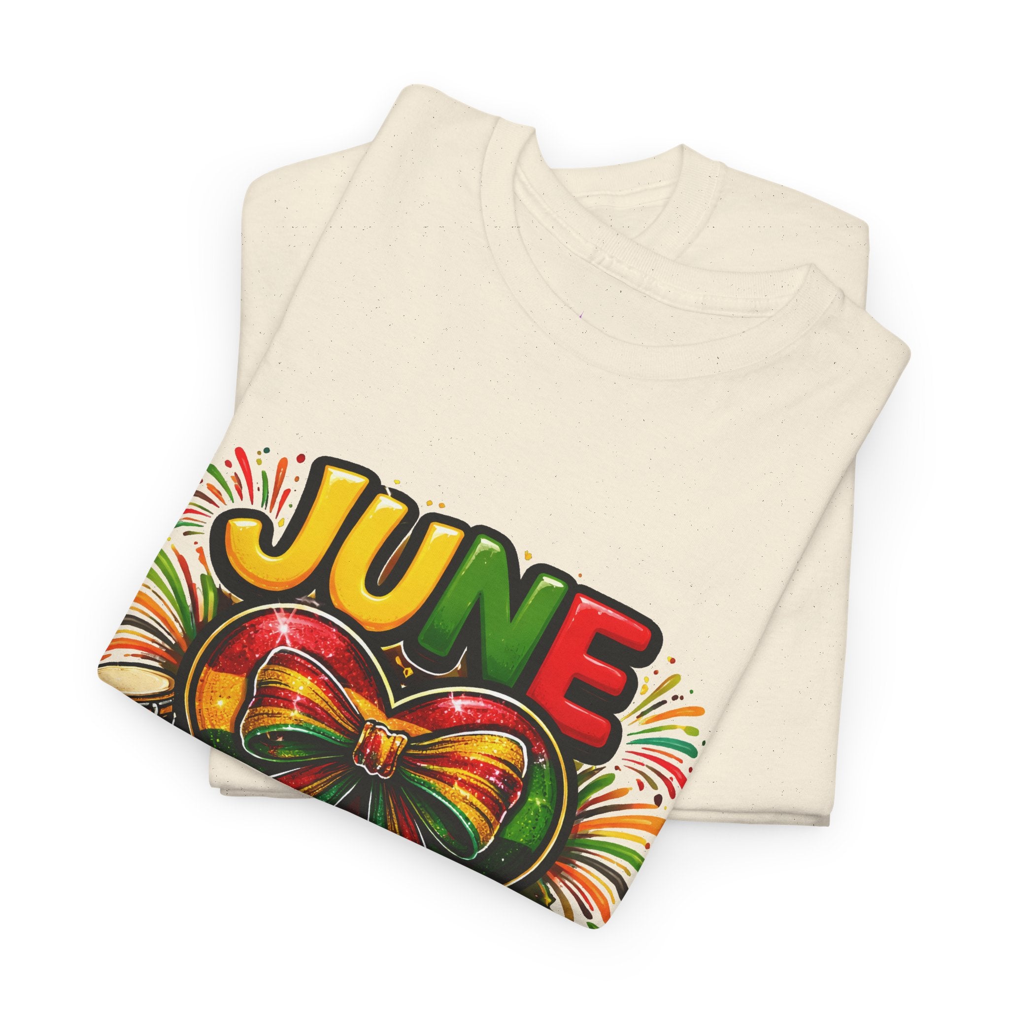 Juneteenth Celebration Ribbon & Drum Tee