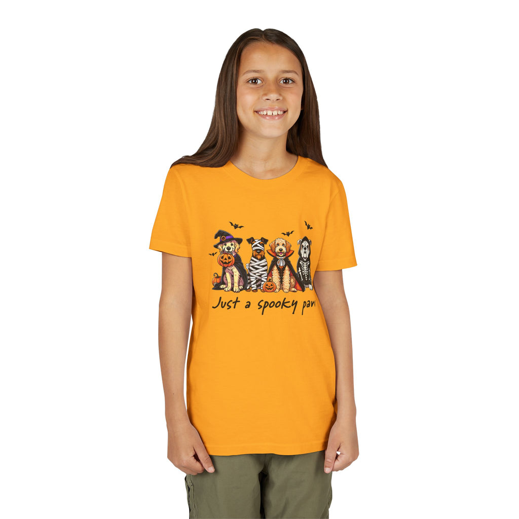 Spooky Paw Halloween Youth Tee