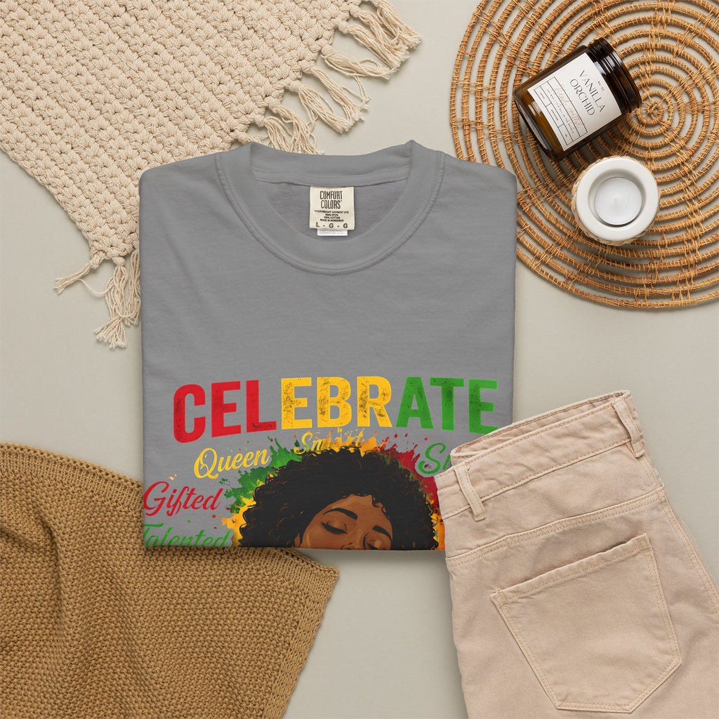 Juneteenth Celebration T-Shirt — Celebrate Juneteenth with Afrocentric Art & Empowering Words