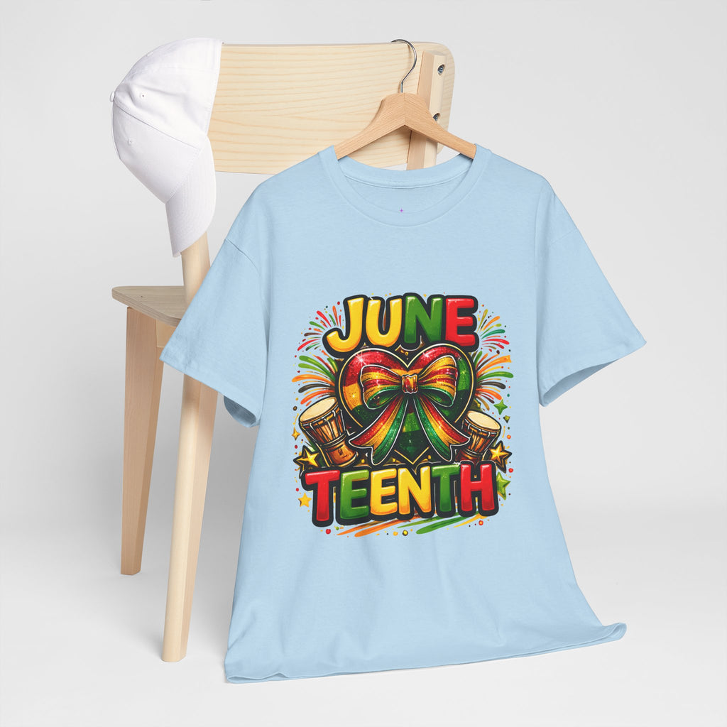 Juneteenth Celebration Ribbon & Drum Tee