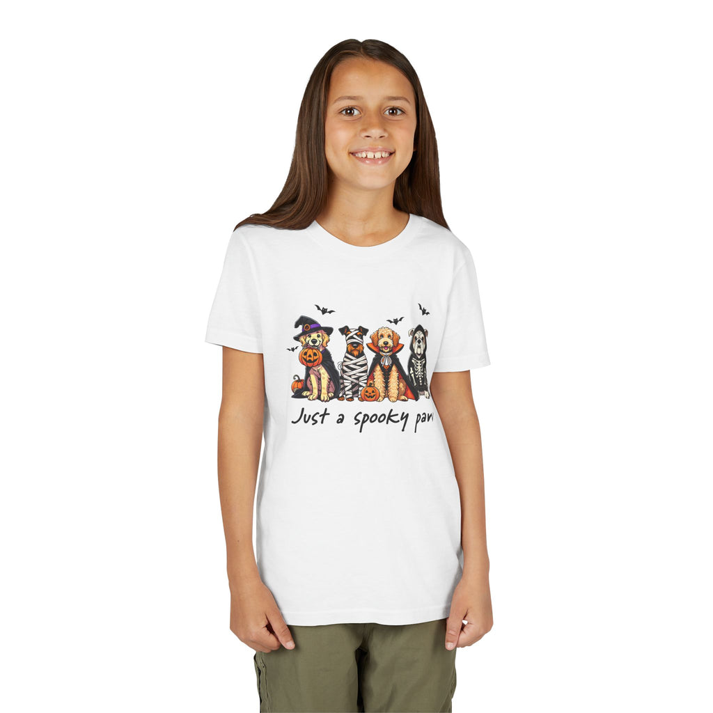 Spooky Paw Halloween Youth Tee