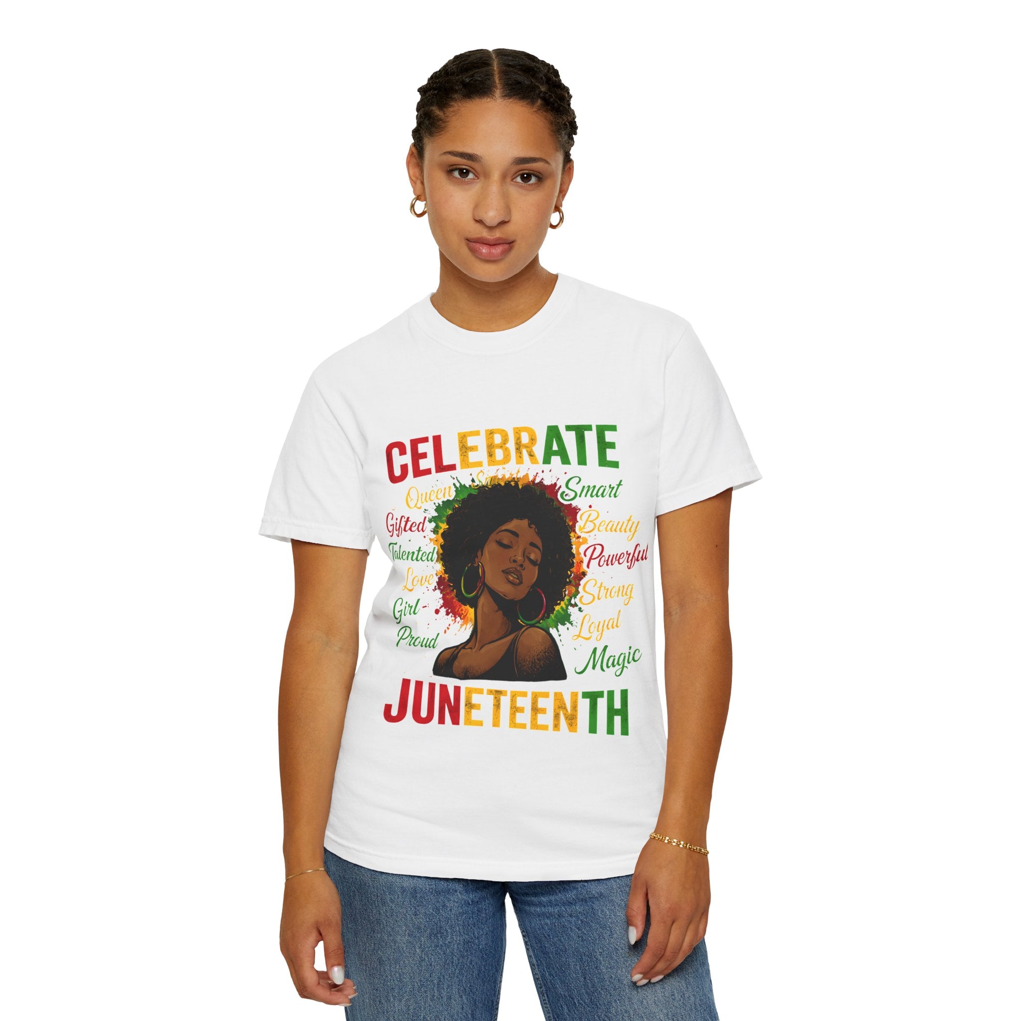 Juneteenth Celebration T-Shirt — Celebrate Juneteenth with Afrocentric Art & Empowering Words