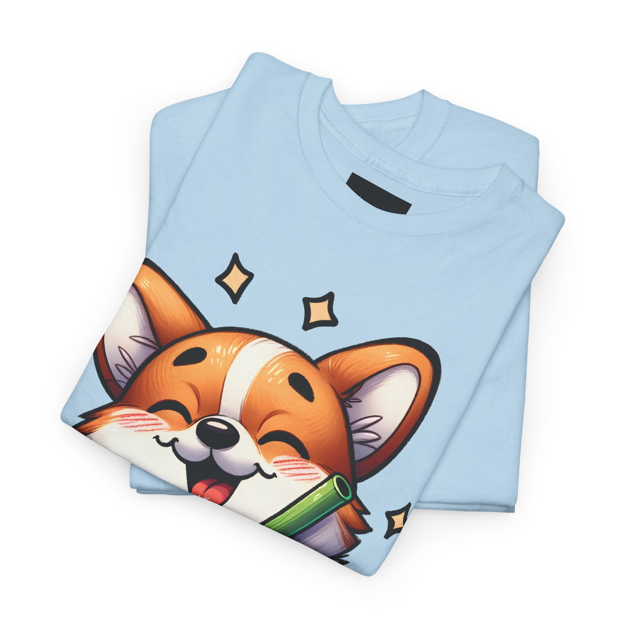 Corgi and it's Boba Tee